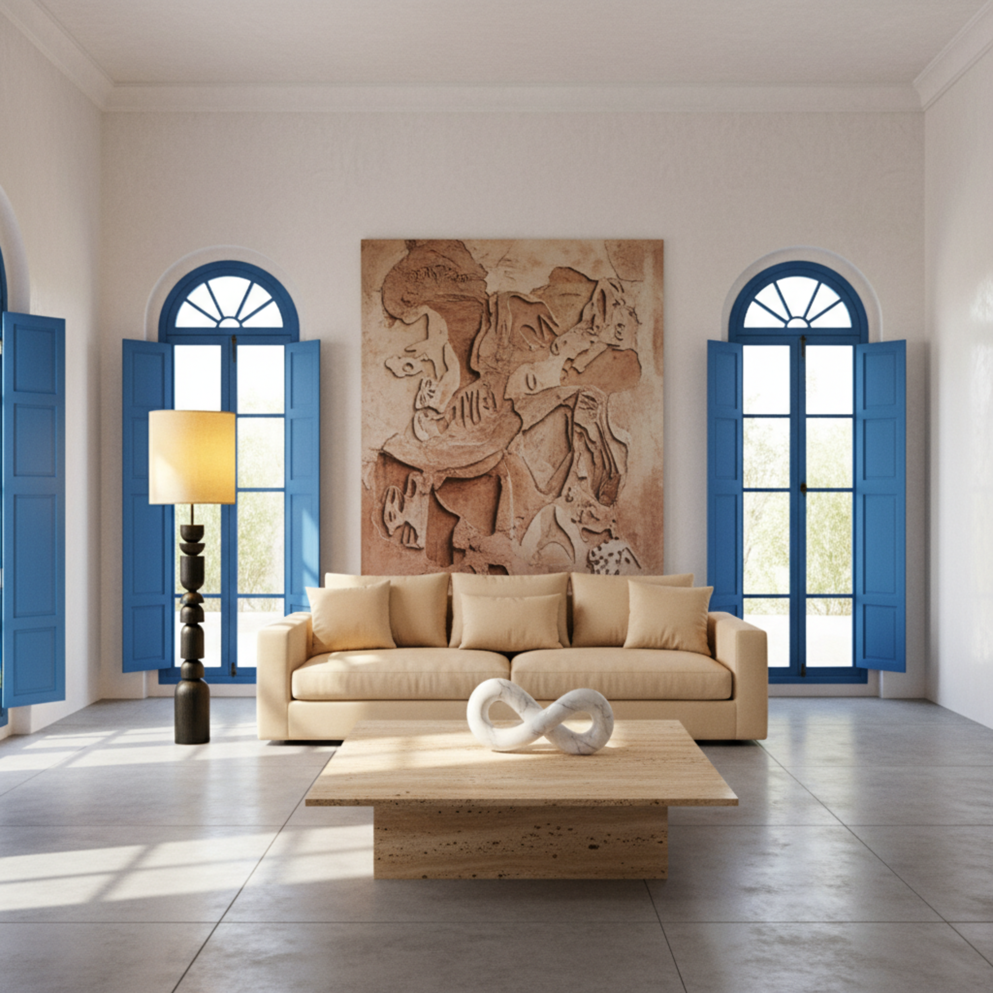 Lampadaire Sculptural Fait Main – Pièce Unique de Luxe Tunisie