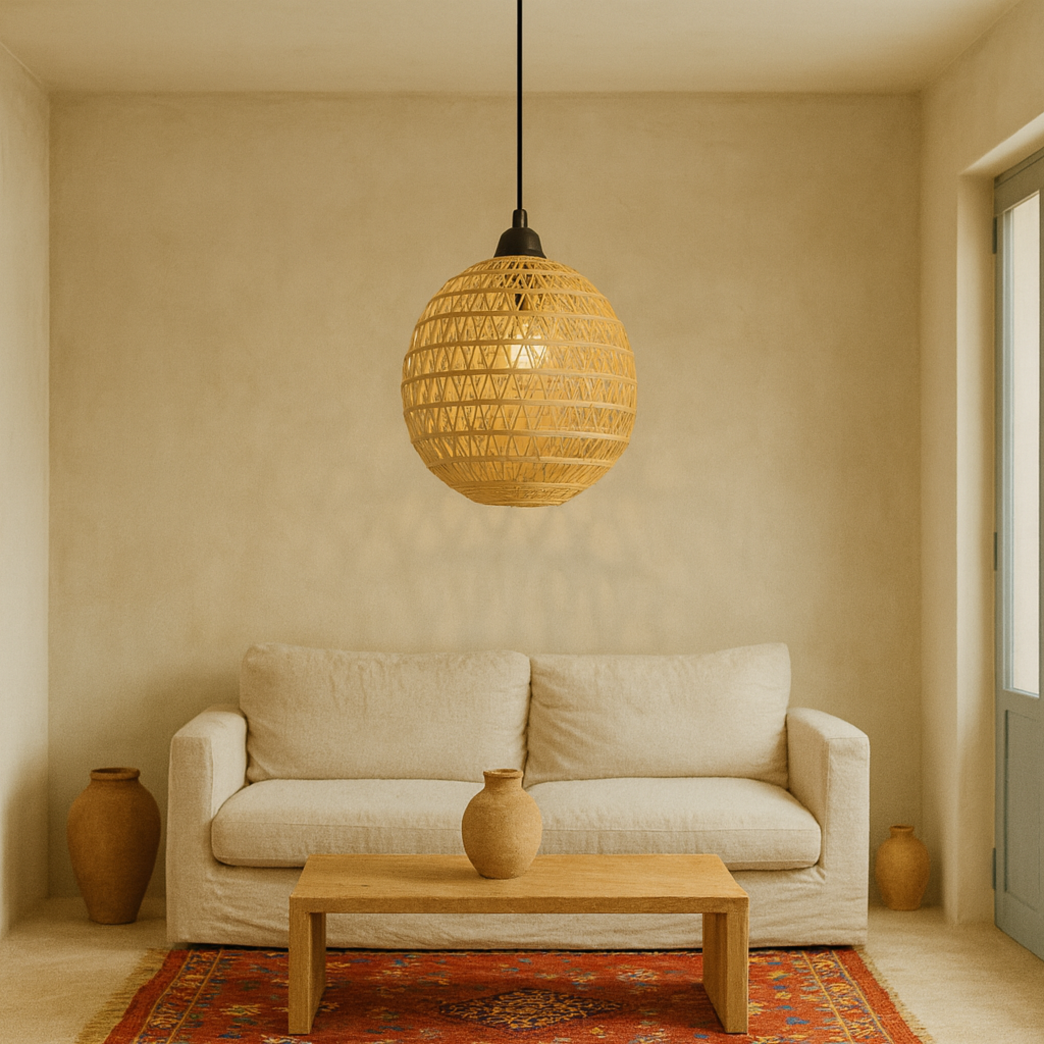 Lustre palmier ajouré boule | Ombres graphiques, LED | Fiolla Home