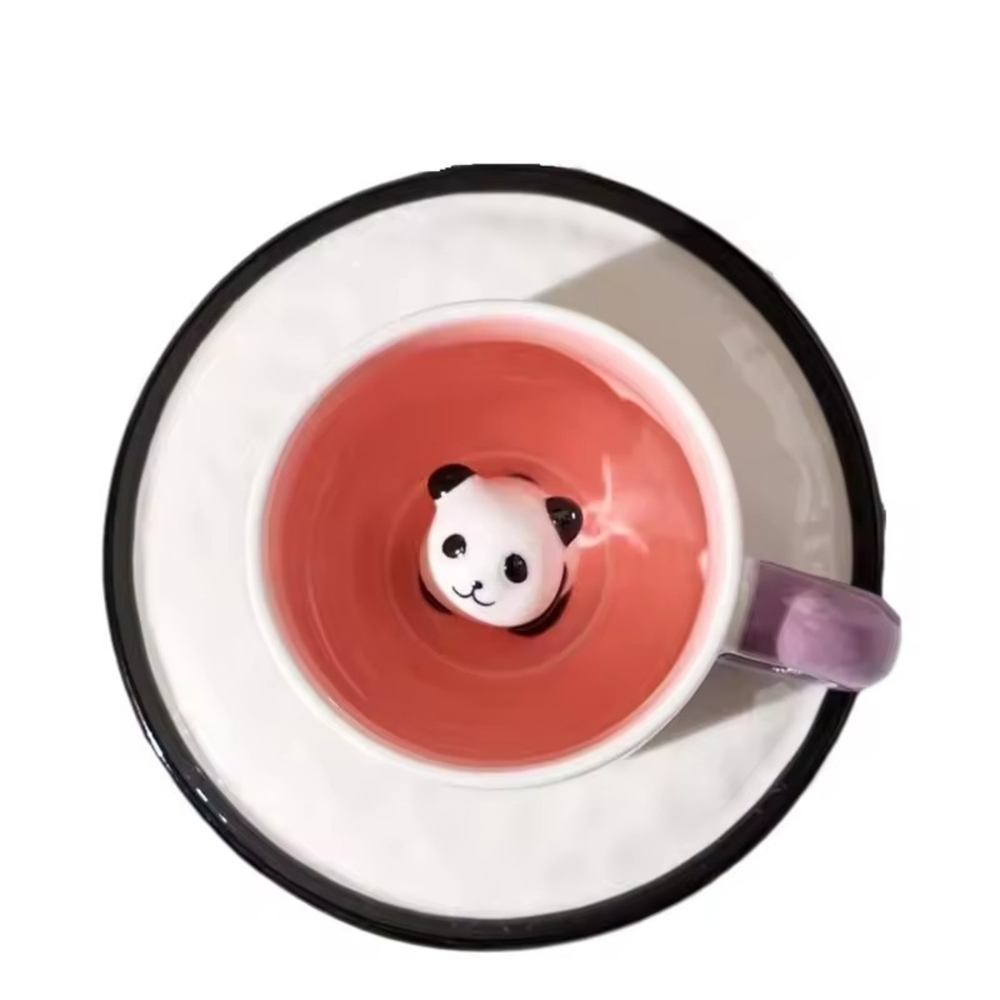 Tasse Céramique Panda | Sous-Tasse & Figurine Intégrée | Fiolla Home