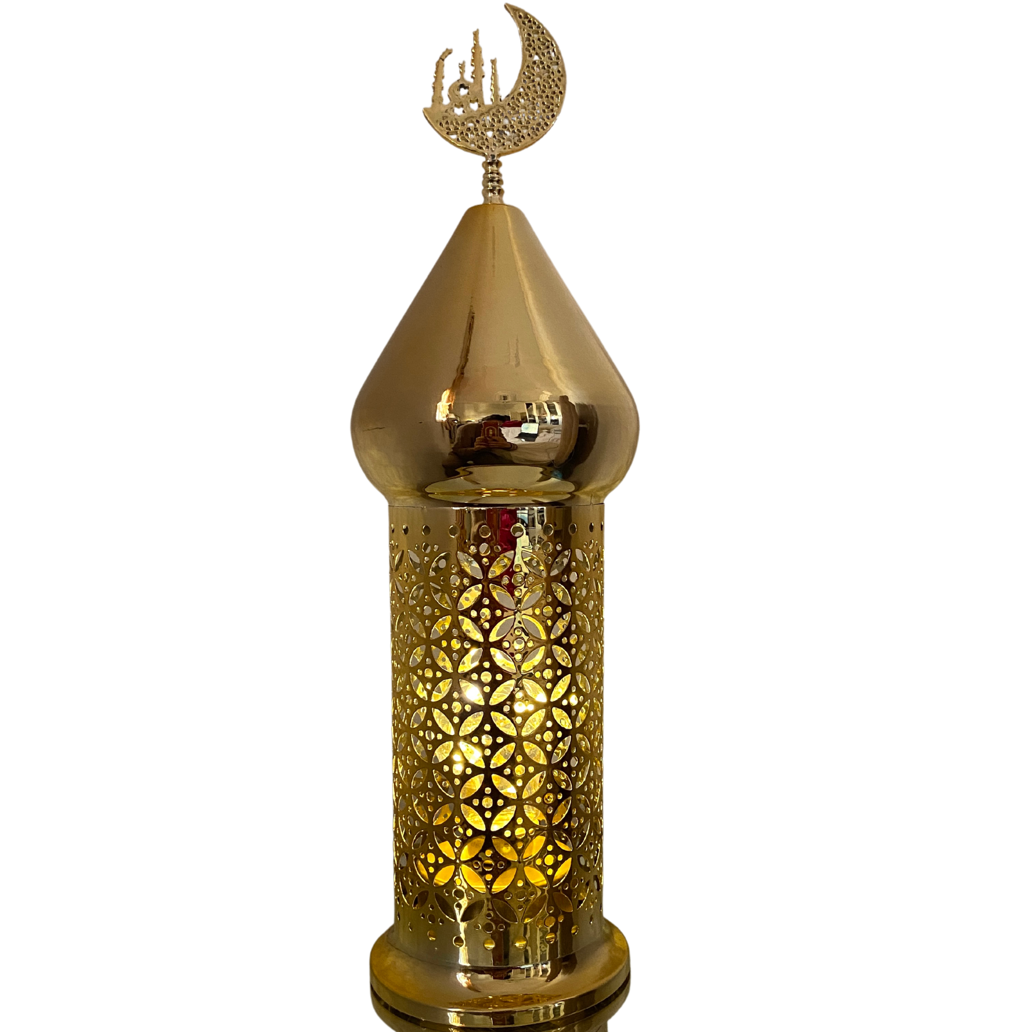 Lanterne Ramadan Dorée LED | Décoration Festive Islamique | Fiolla Home