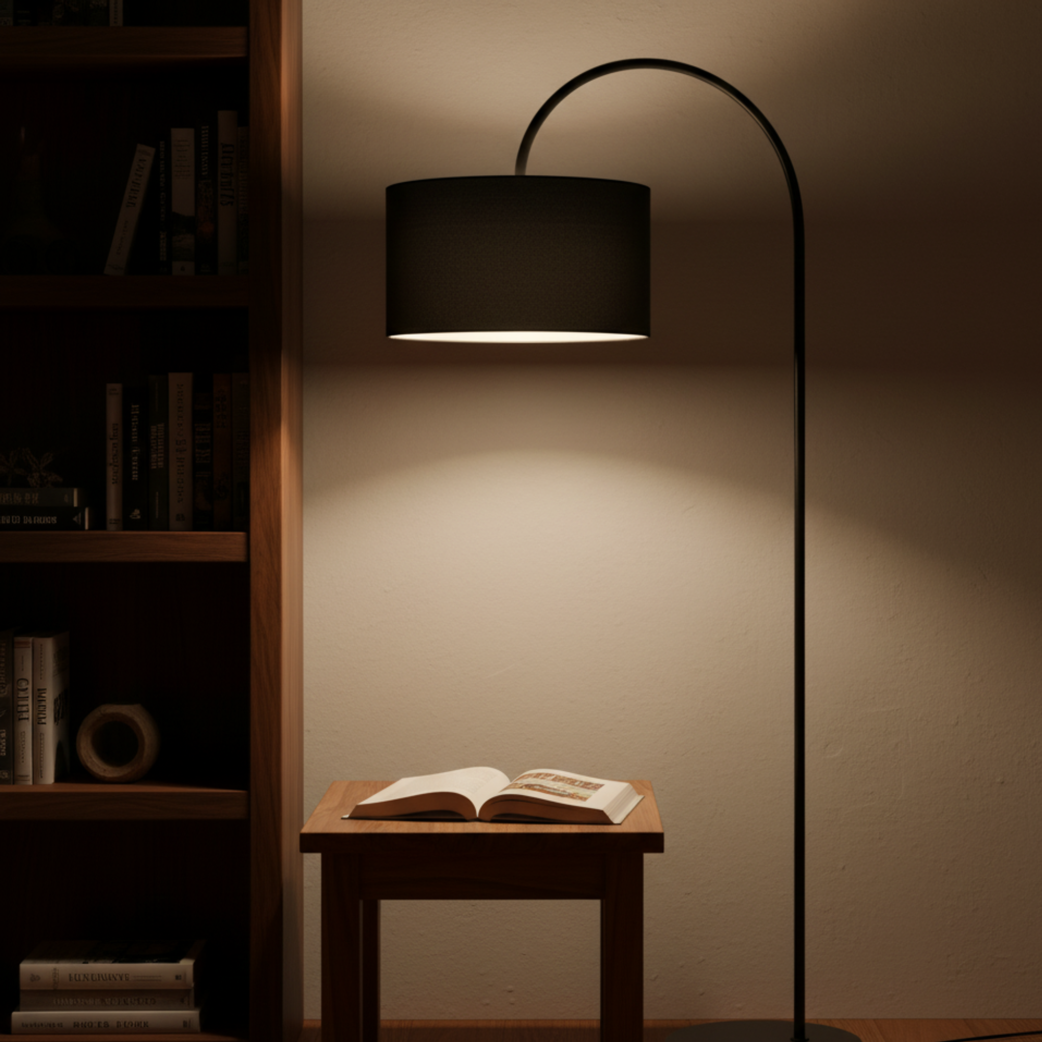 Lampadaire Noir Métal | Style Scandinave Tunisie | Fiolla Home