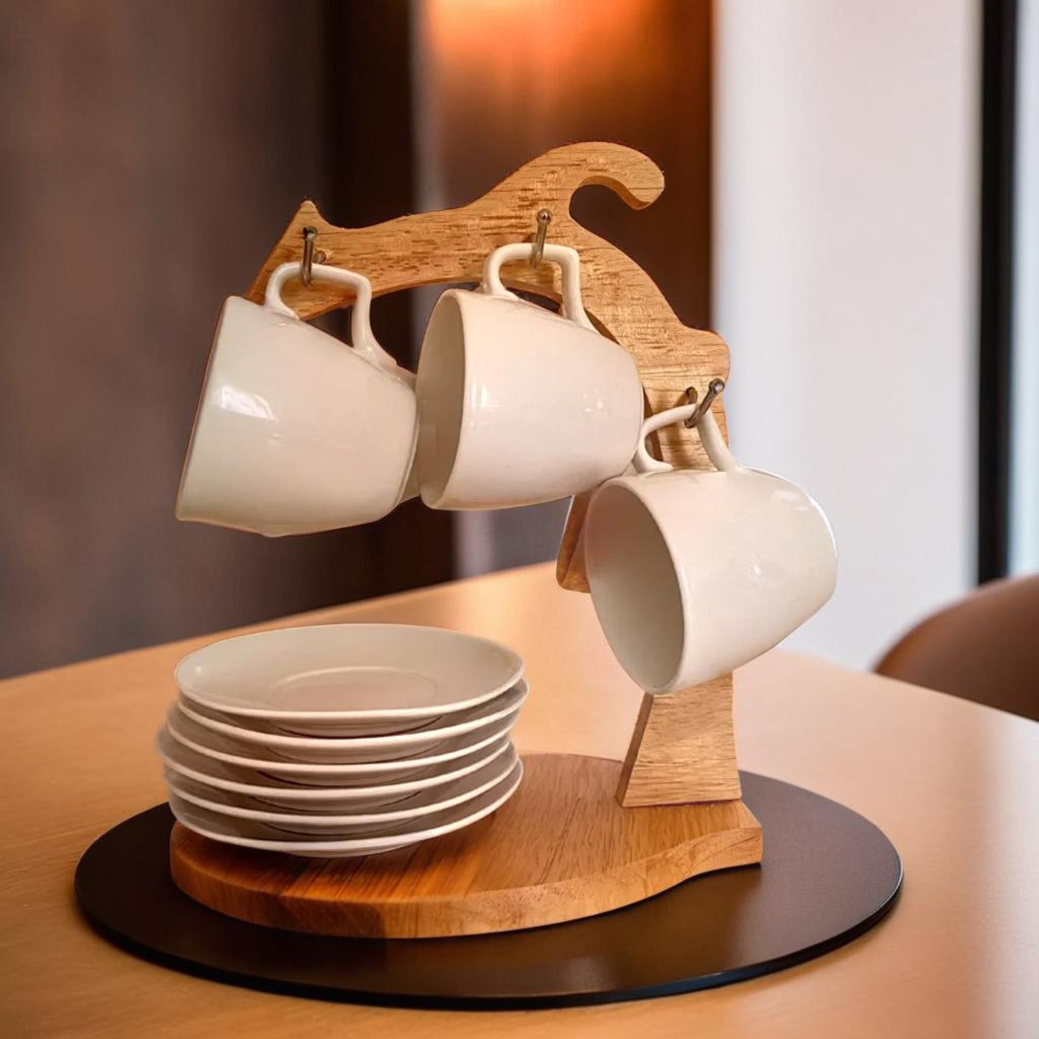 Service à Café Noir | Élégance & Praticité | Fiolla Home