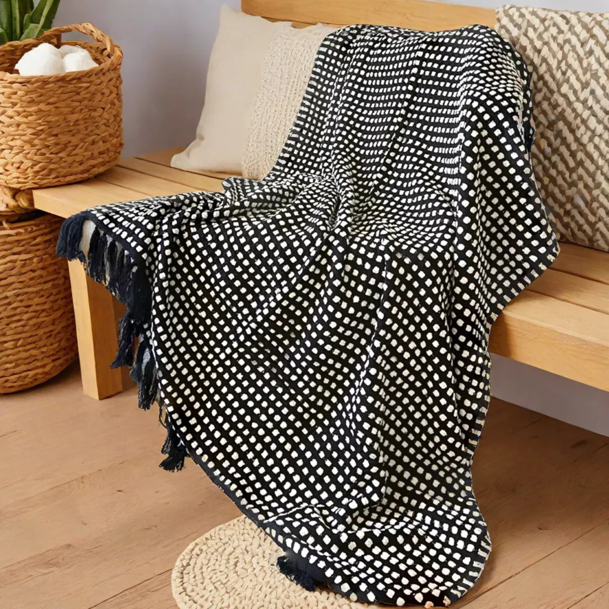 Plaid en Coton | Élégance et Chaleur | Fiolla Home