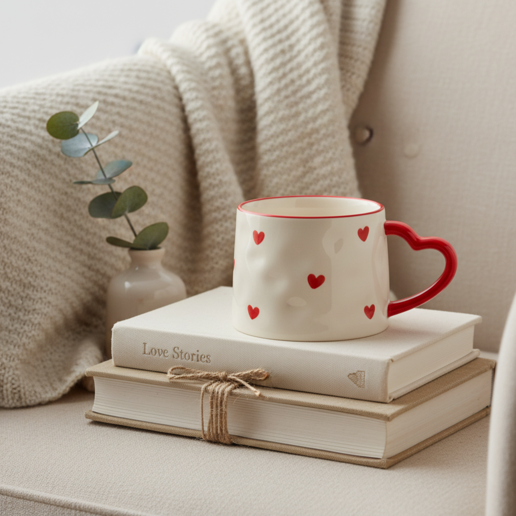 Mug Cœur en Céramique 400 ml – Fiolla Home Tunisie