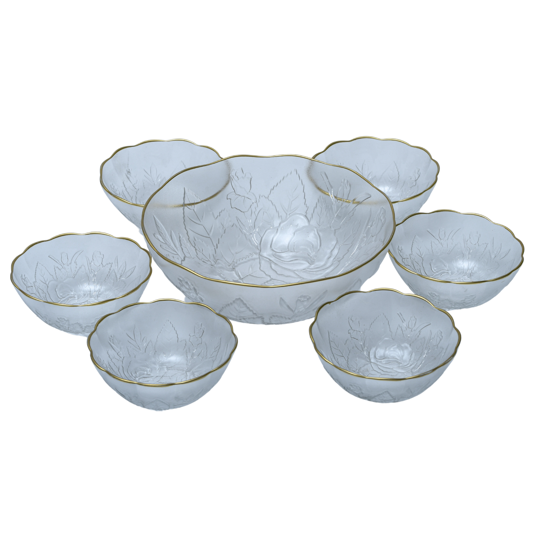 Service de Bols en Verre Gravé | Élégance et Raffinement | Fiolla Home