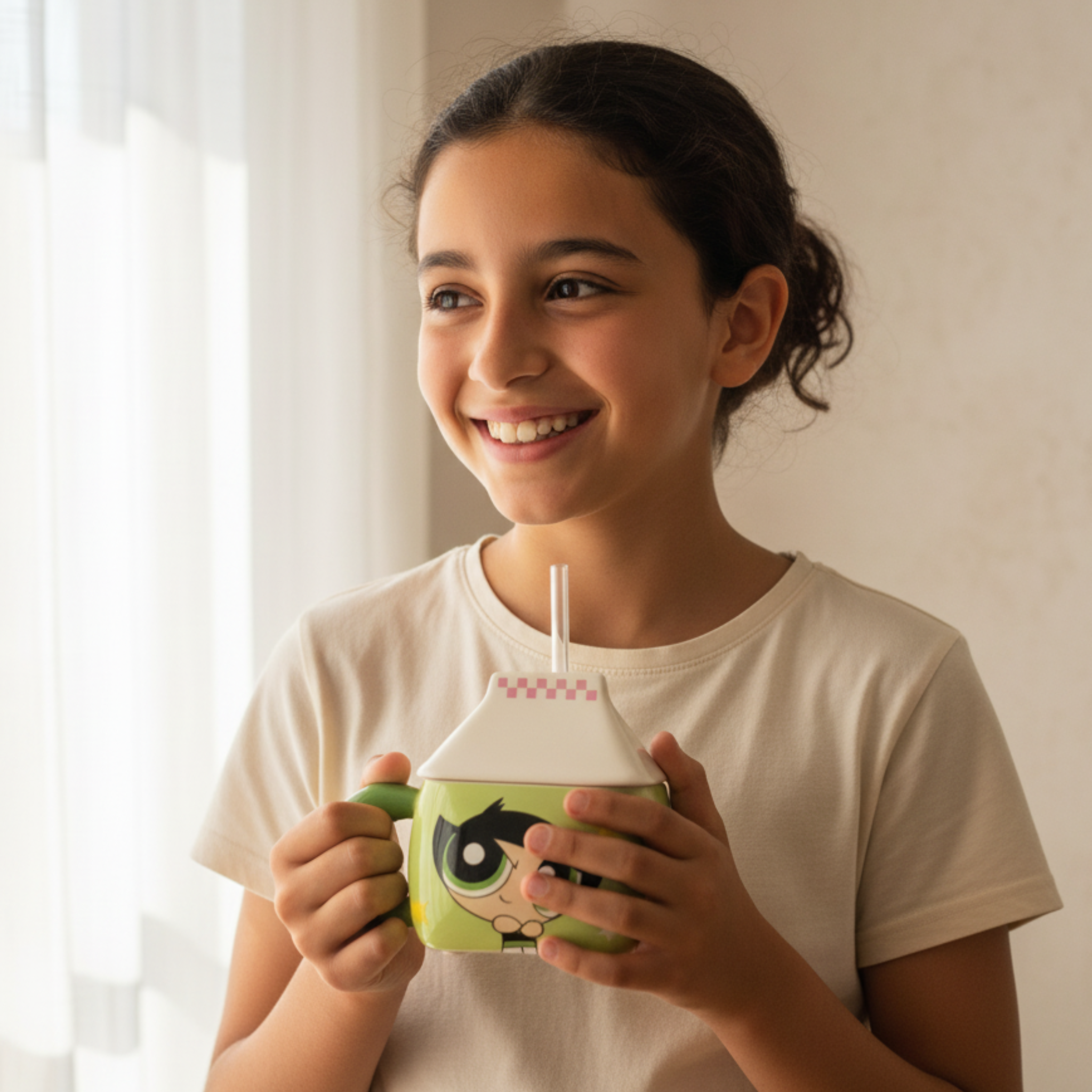 Mug Buttercup céramique paille incluse | Tasse à café | Fiolla Home