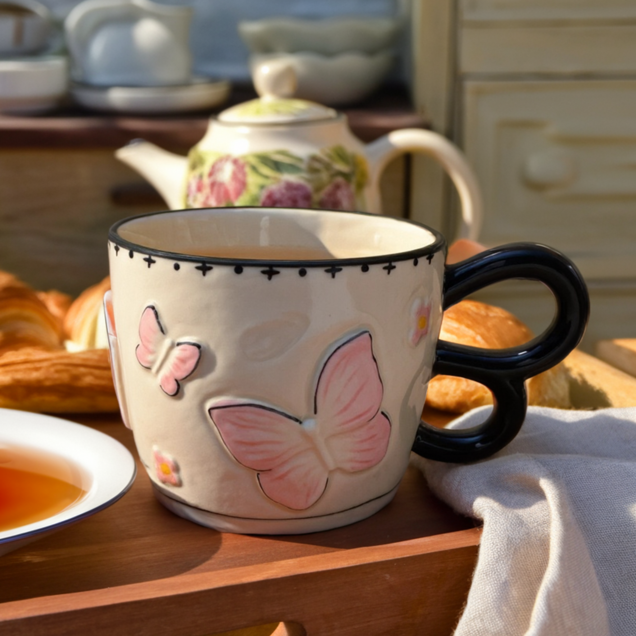 Mug Papillon Élégant | Tasse Poétique Déco Maison | Fiolla Home