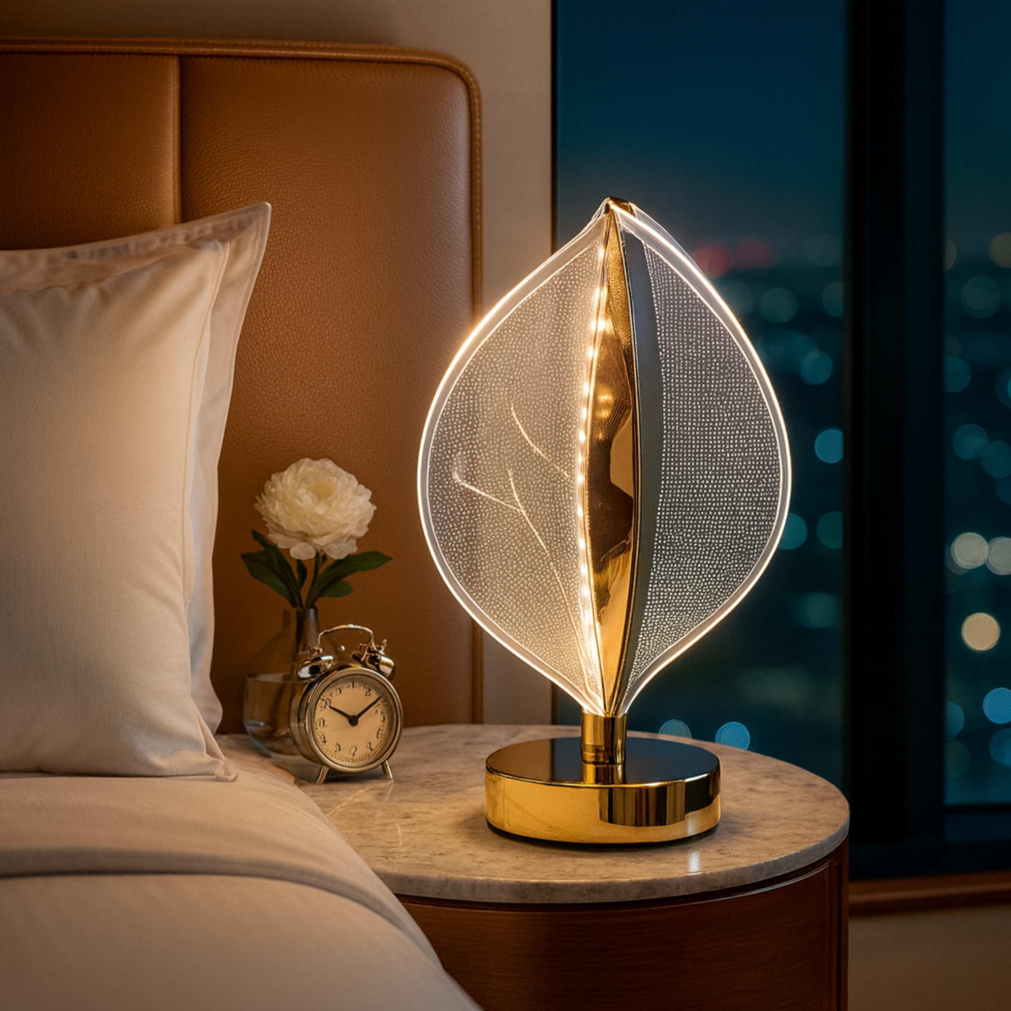 Veilleuse Feuille LED Tunisie | Lampe de Table | Fiolla Home