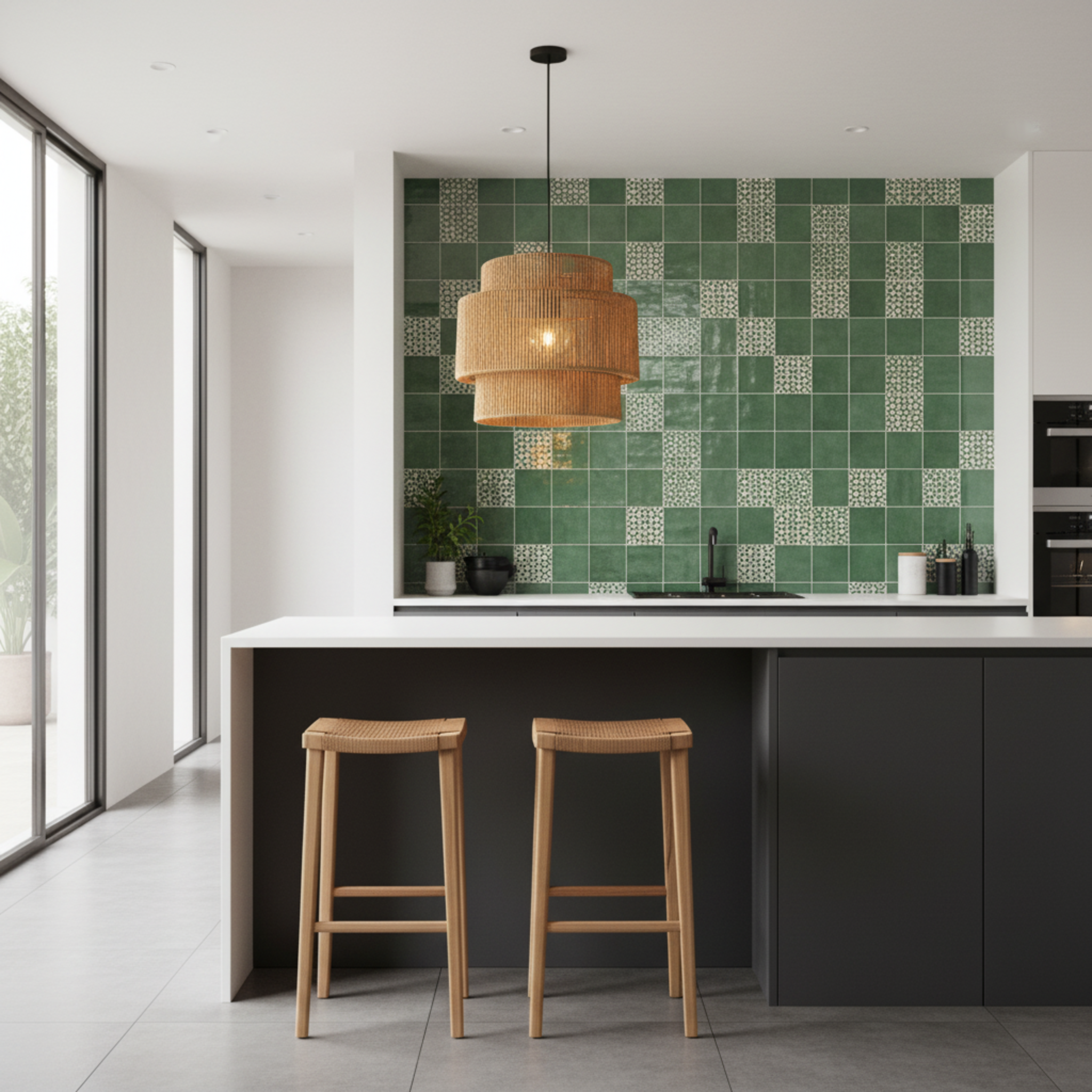 Suspension "Byrsa" à 3 Niveaux – Lustre Spectaculaire en Jute Tressé