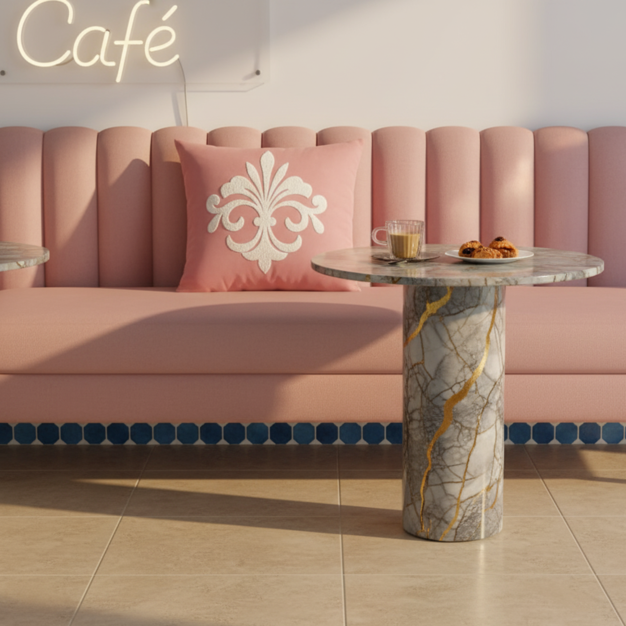 Coussin décoratif Rose Tunisie – Lotus Éclat | Fiolla Home