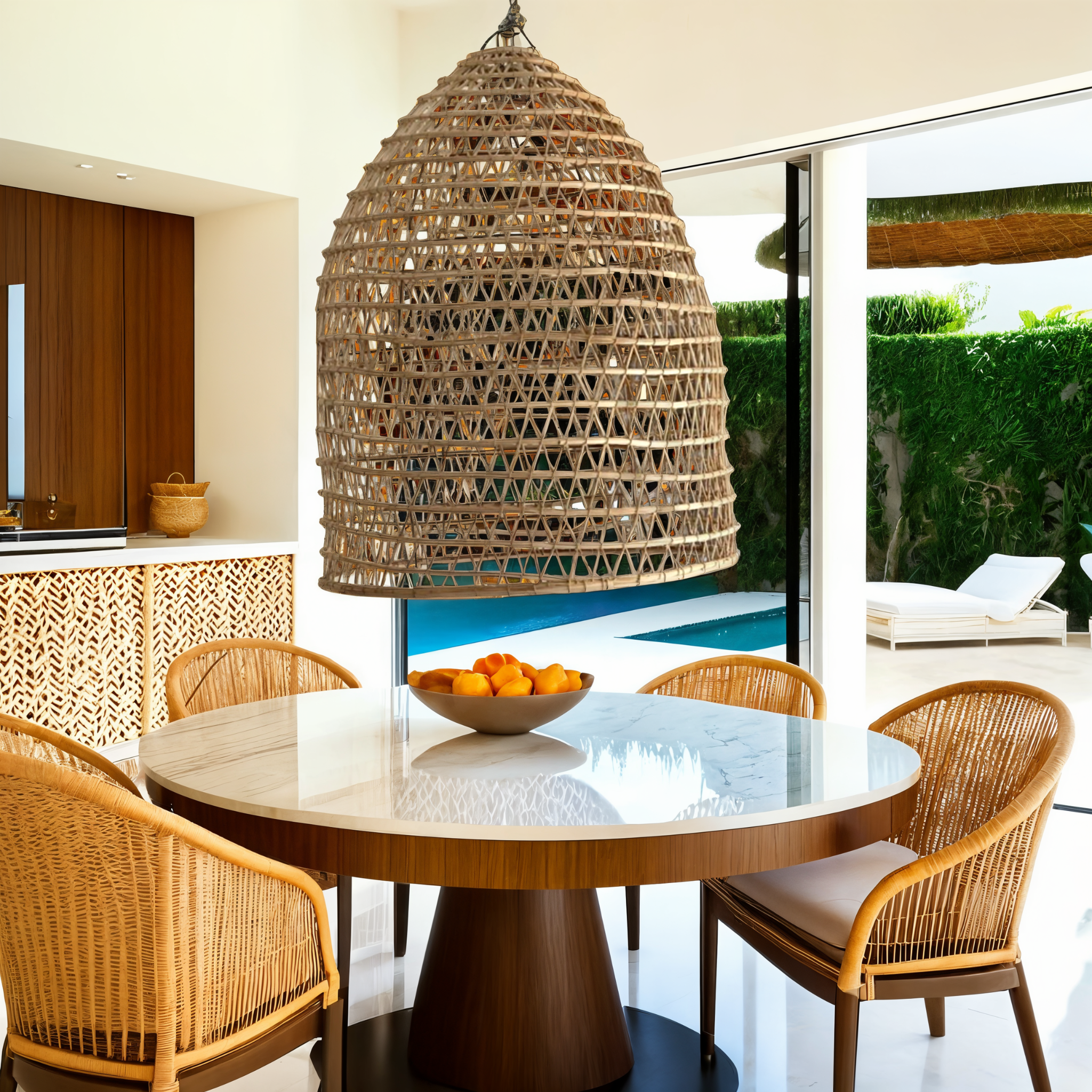 Suspension Drina | Luminaire Naturel Élégant | Fiolla Home