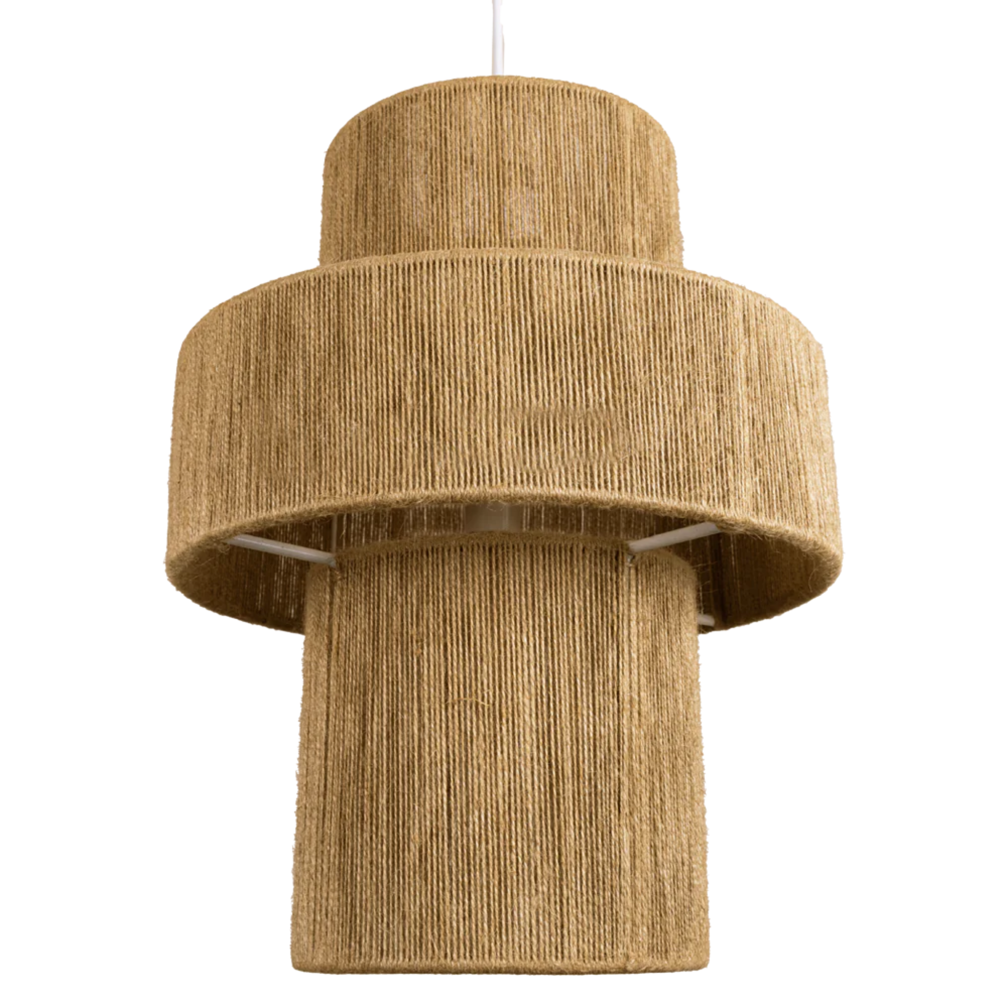 Suspension Jute Naturelle Luminia | Luminaire Bohème Élégant | Fiolla Home