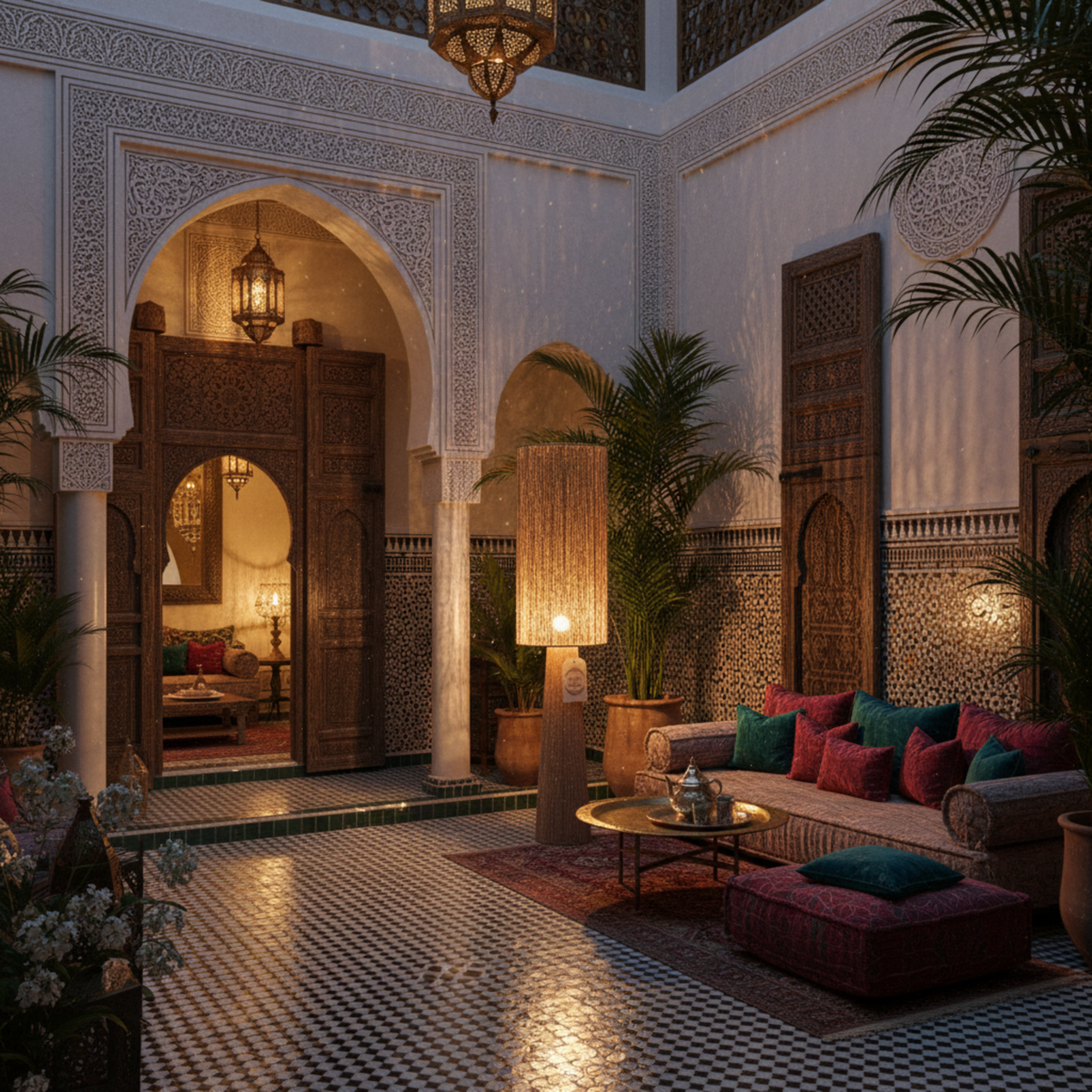 Lampadaire "OASIS" par Fiolla Home – Luminaire Artisanal Luxe Tunisie