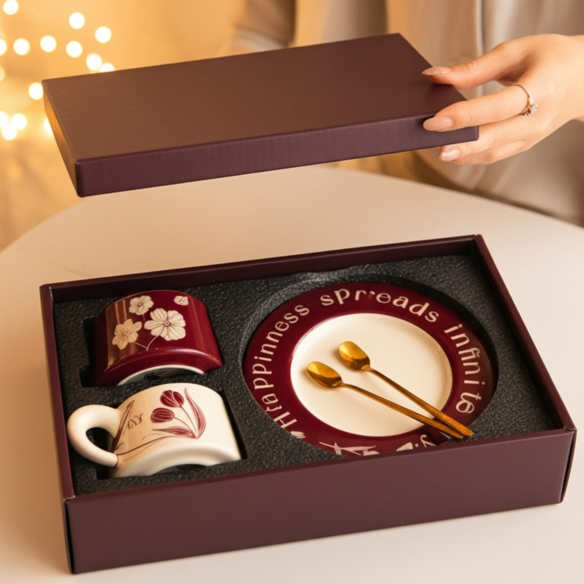 Coffret Cadeau Mugs Tunisie – Duo Céramique Premium