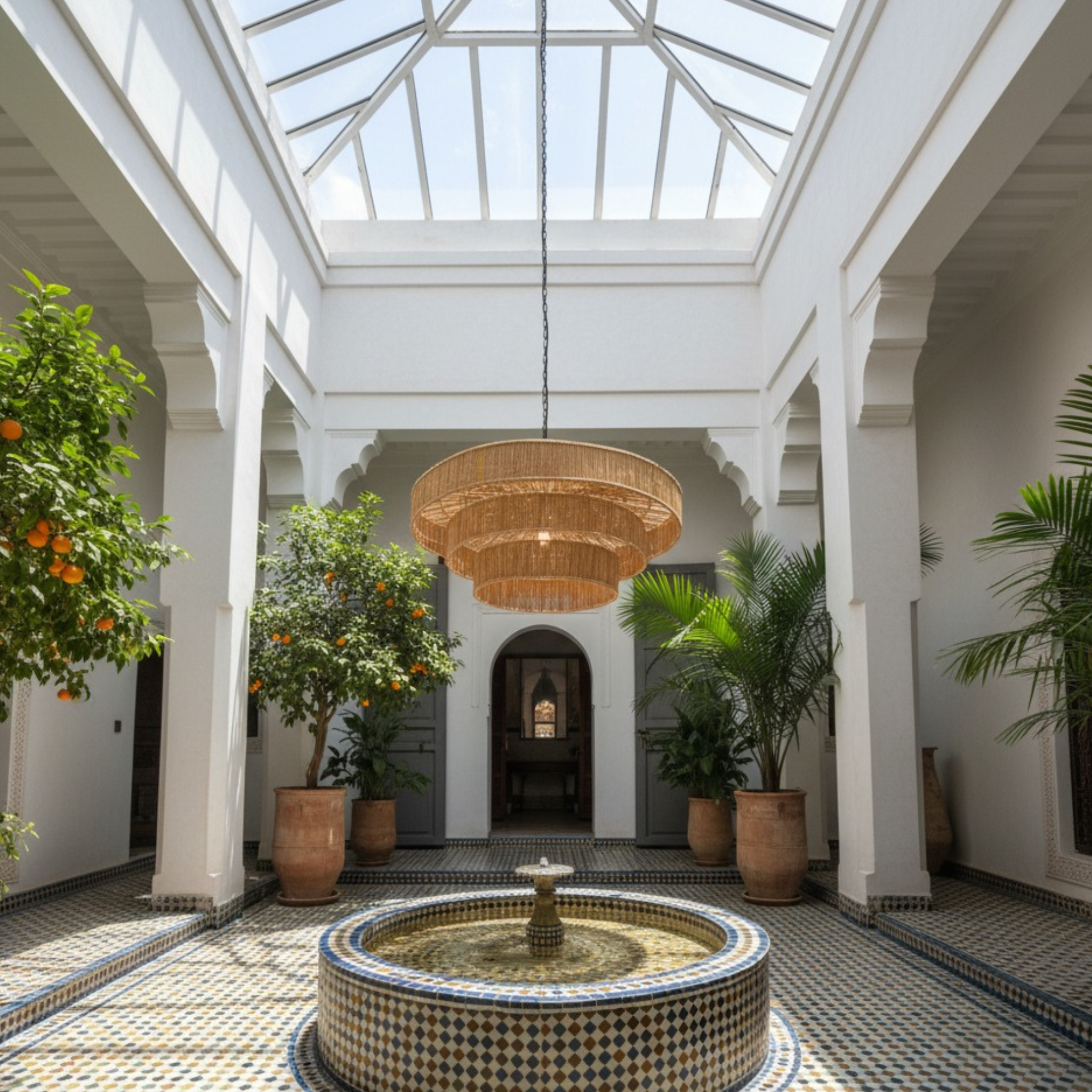 Suspension palmier à étages | Ombres graphiques | Fiolla Home