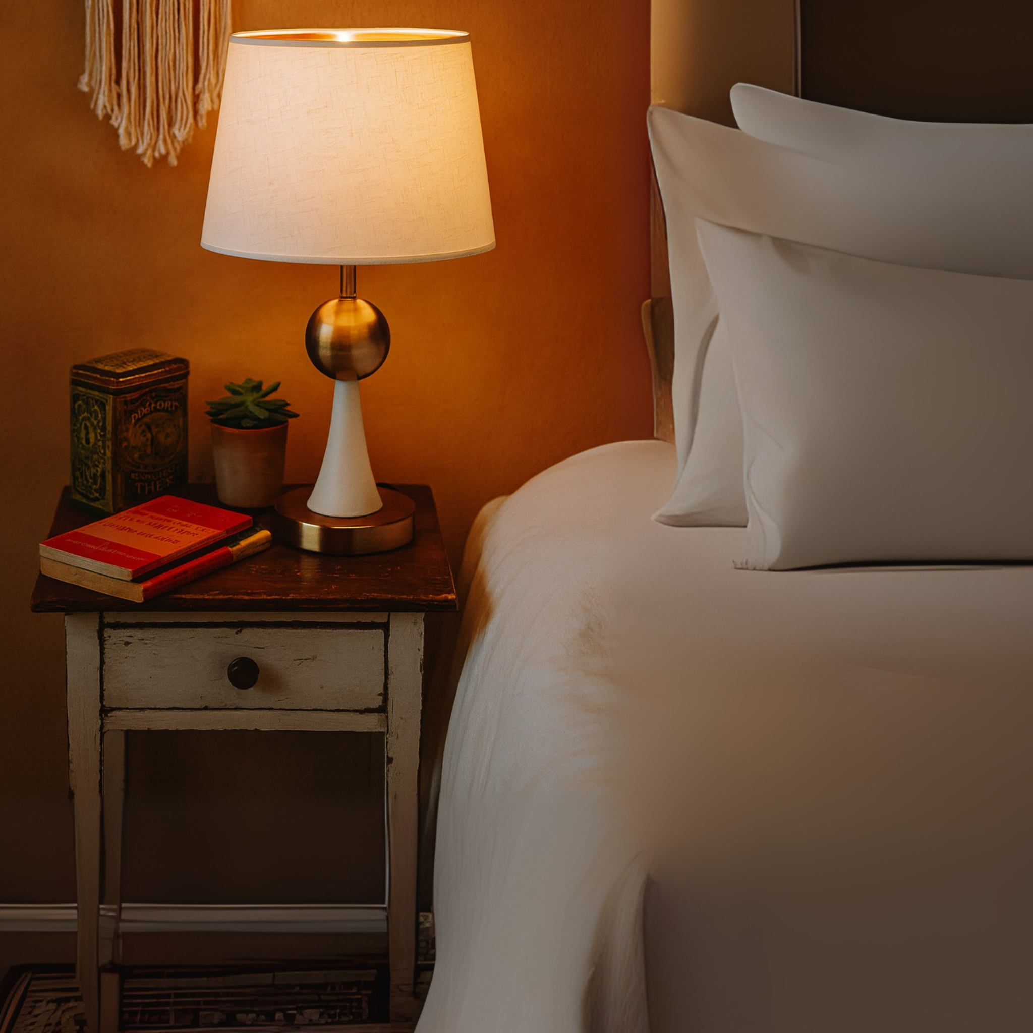 Veilleuse chambre à Coucher | Abat-jour Élégant | Fiolla Home