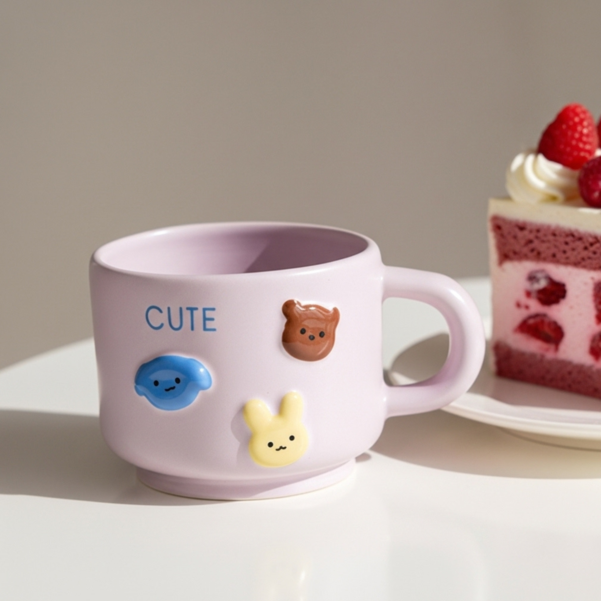 Mug céramique kawaii 3D – Animaux mignons | Fiolla Home