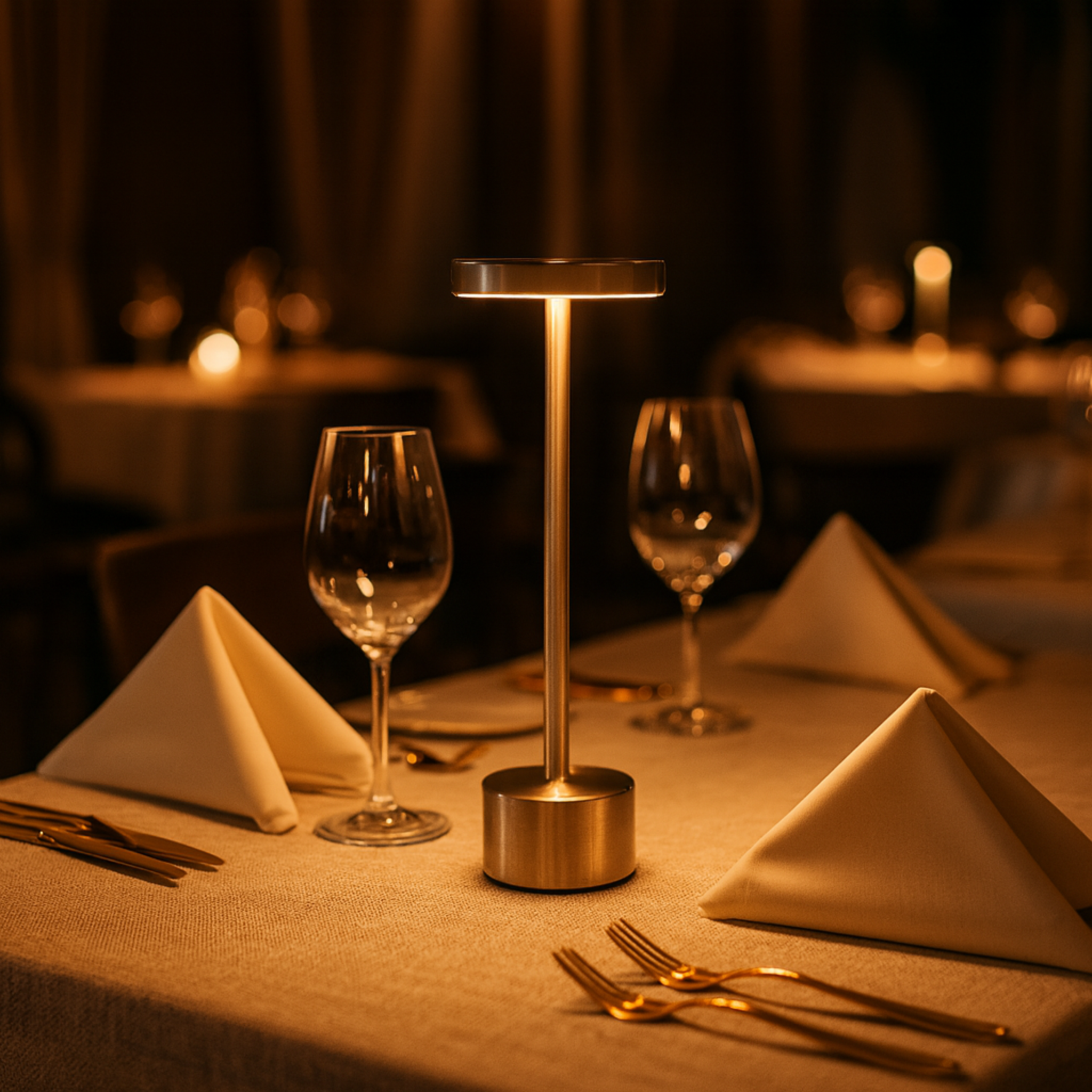 Lampe de Chevet LED Argentée – Design Minimaliste en Métal