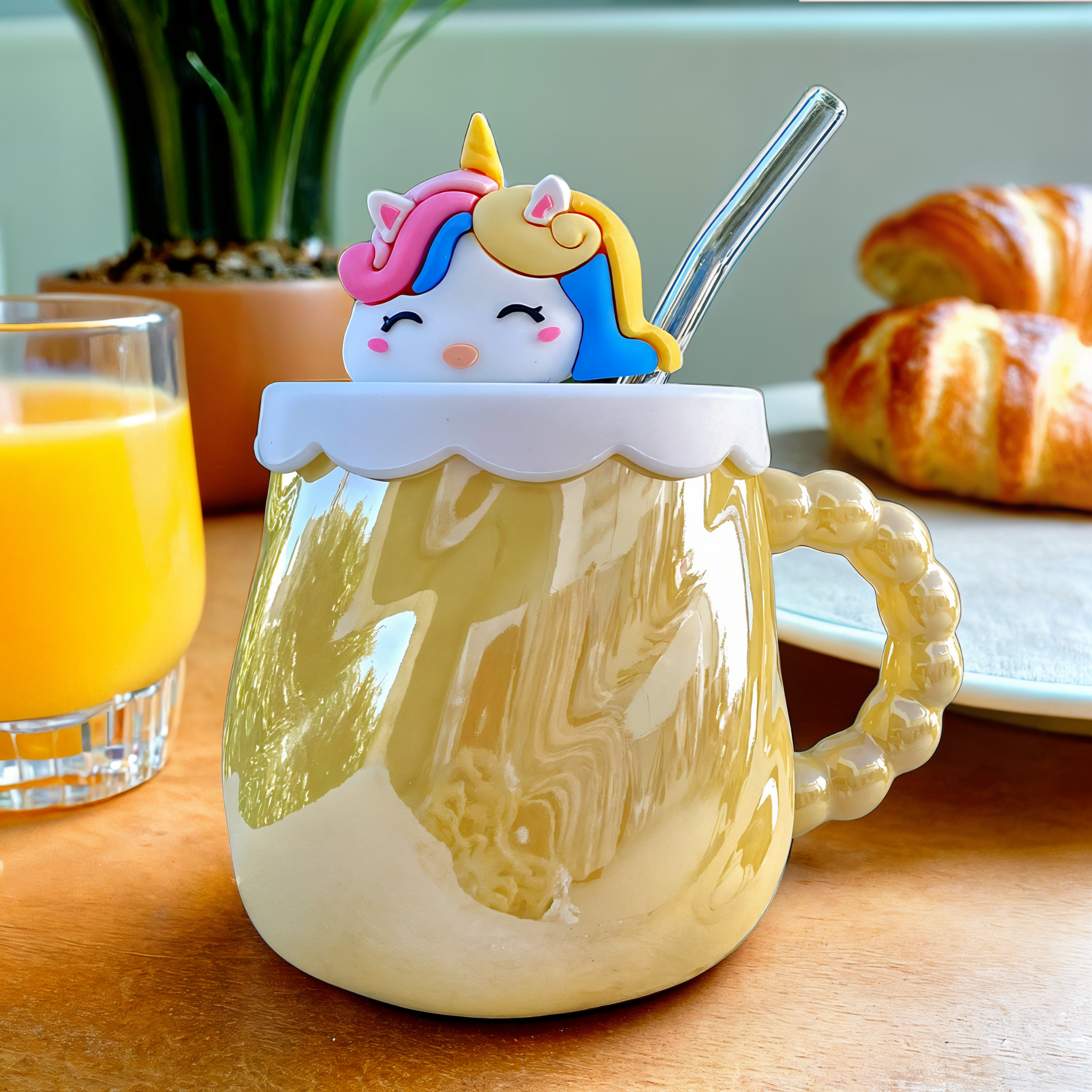 Mug Licorne Magique | Avec Couvercle Pratique | Fiolla Home