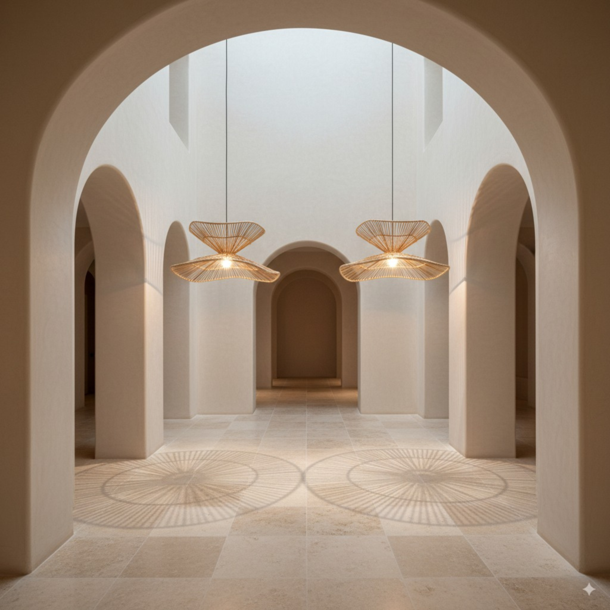 Lustre palmier Tunisie | Boho artisanal handmade | Fiolla Home