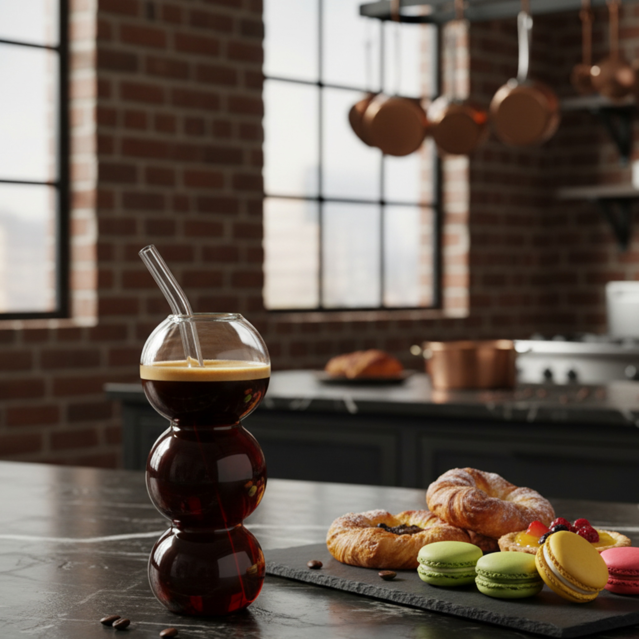 Verre Bulle avec Paille | Pour Toutes Boissons | Fiolla Home Tunisie