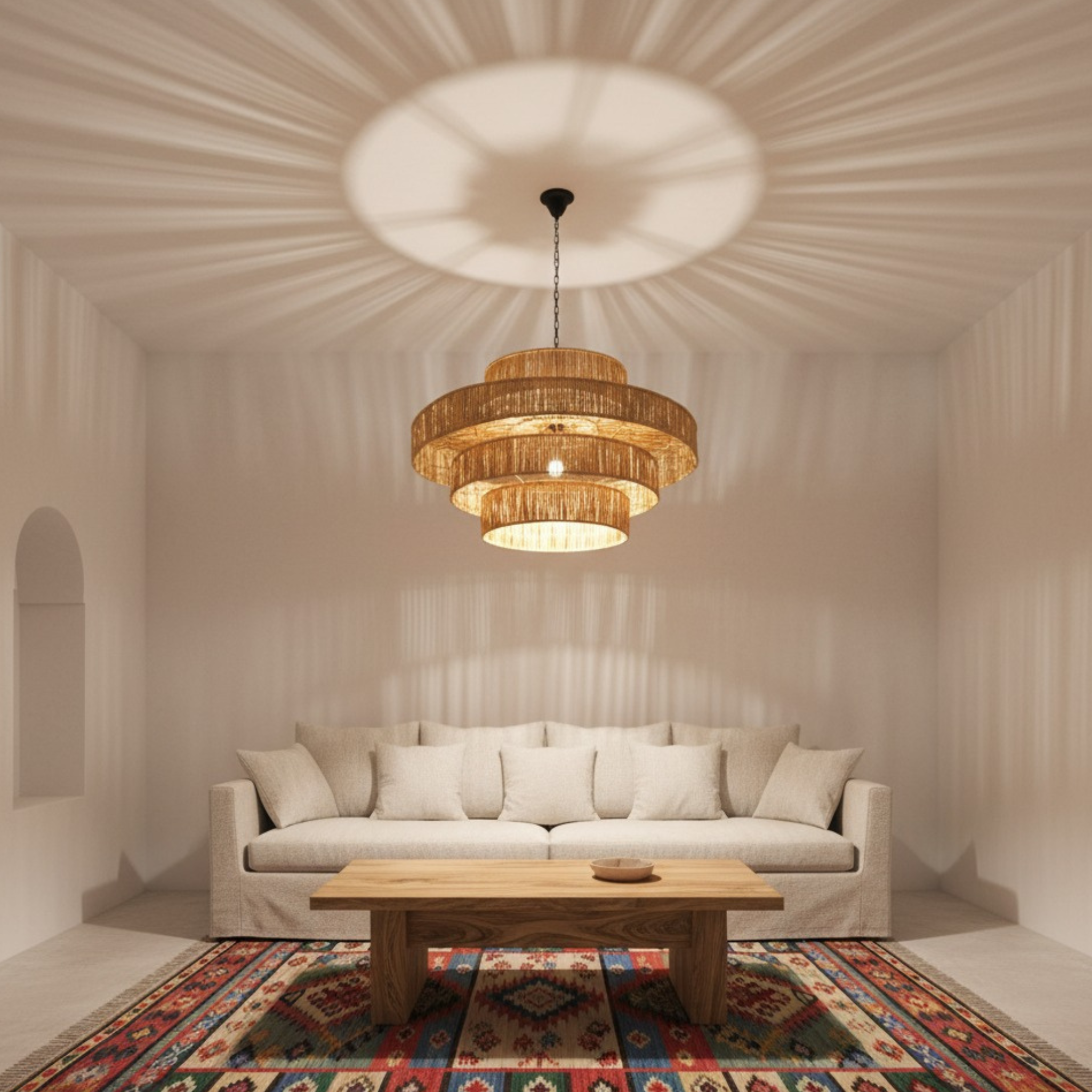 Suspension palmier à étages | Ombres graphiques | Fiolla Home