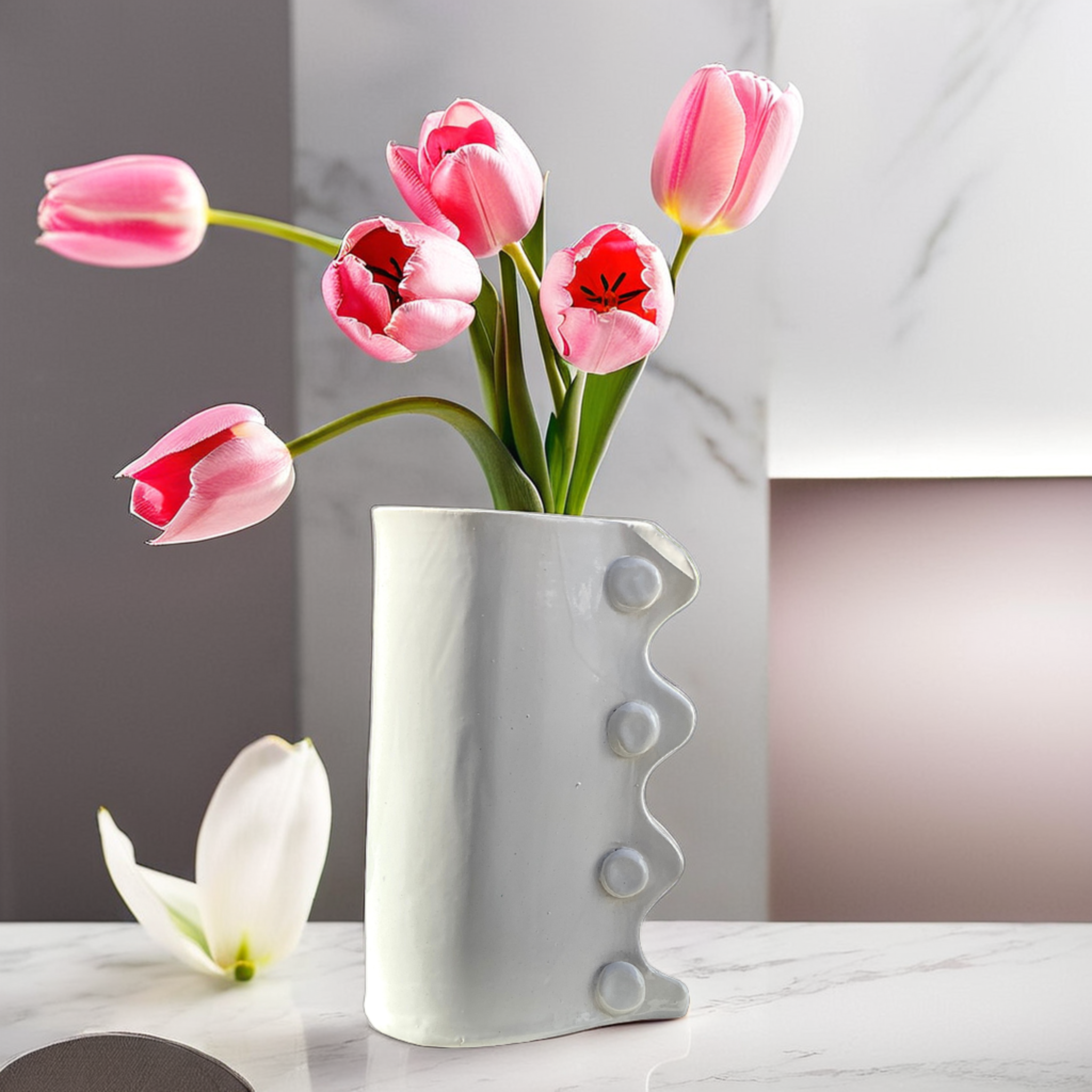 Vase Décoratif en Céramique | Style Contemporain | Fiolla Home