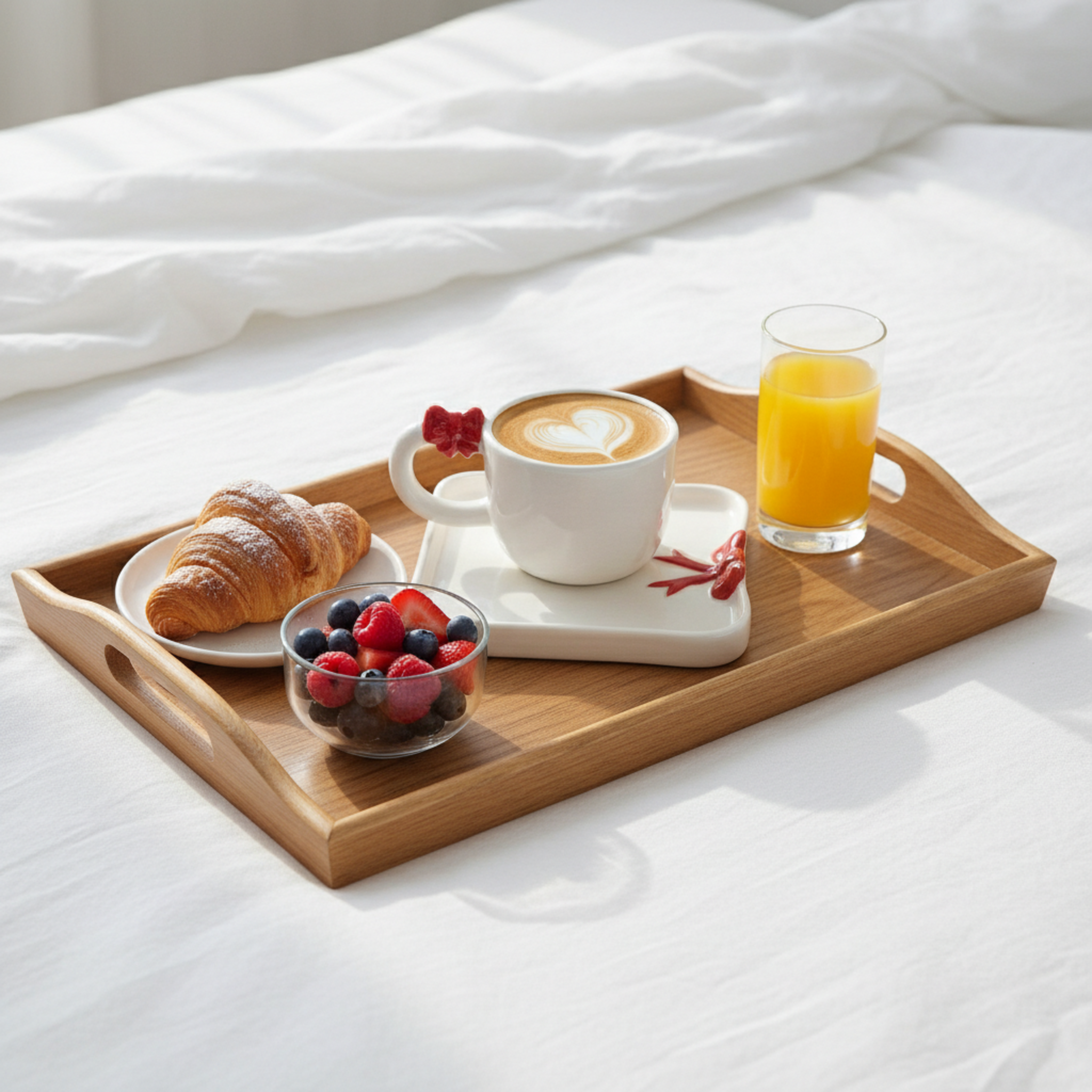 Mug & Sous-Tasse Nœud Rouge – Mug Cute & Idée Cadeau Tunisie