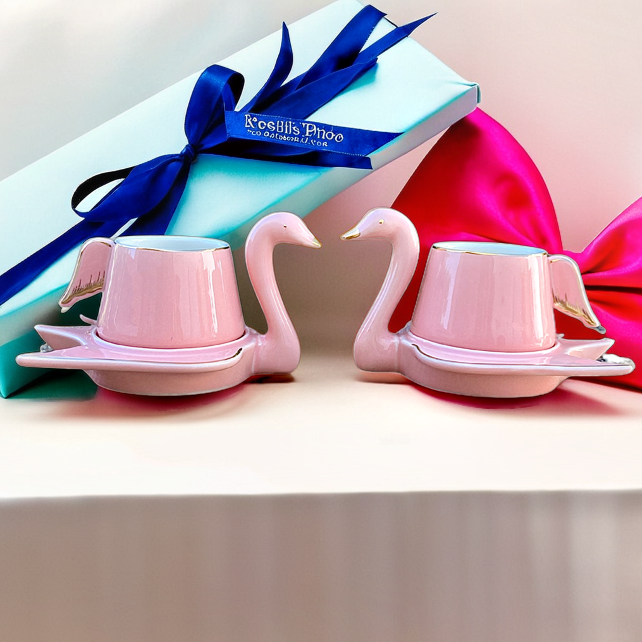 Tasses et Sous-Tasses Flamant | Élégance et Romance | Fiolla Home