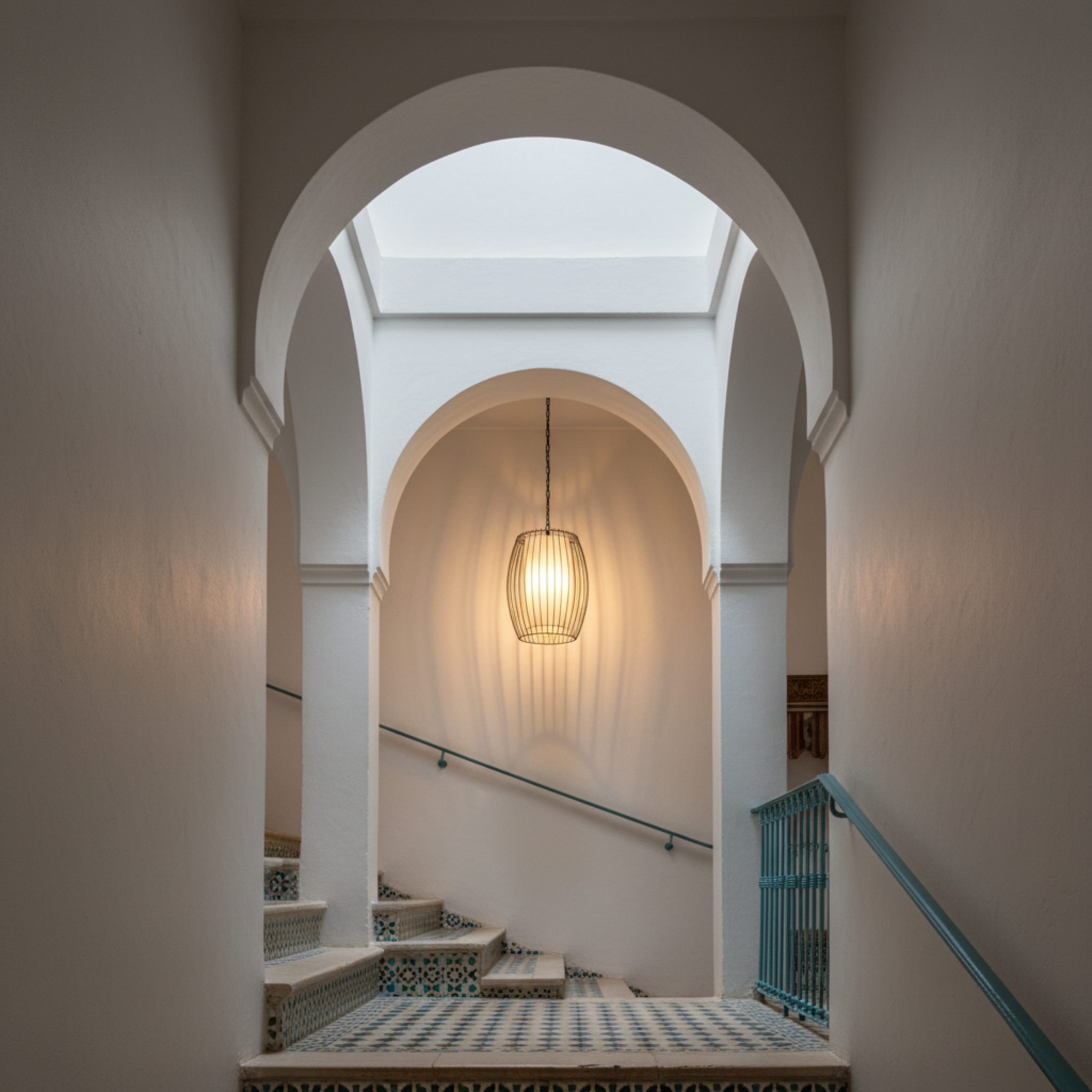 Suspension Métal Ajouré & Tissu | Design Moderne | Tunisie