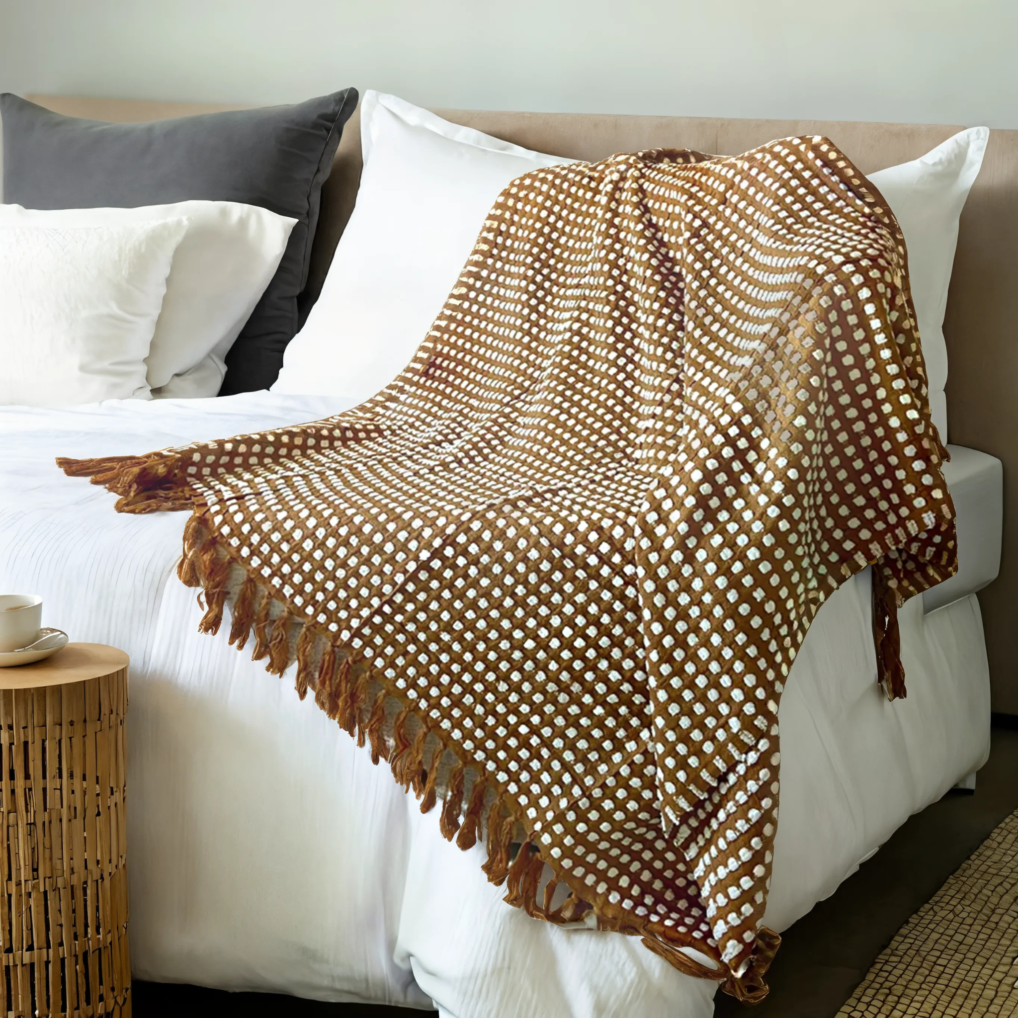Plaid en Coton | Élégance et Chaleur | Fiolla Home