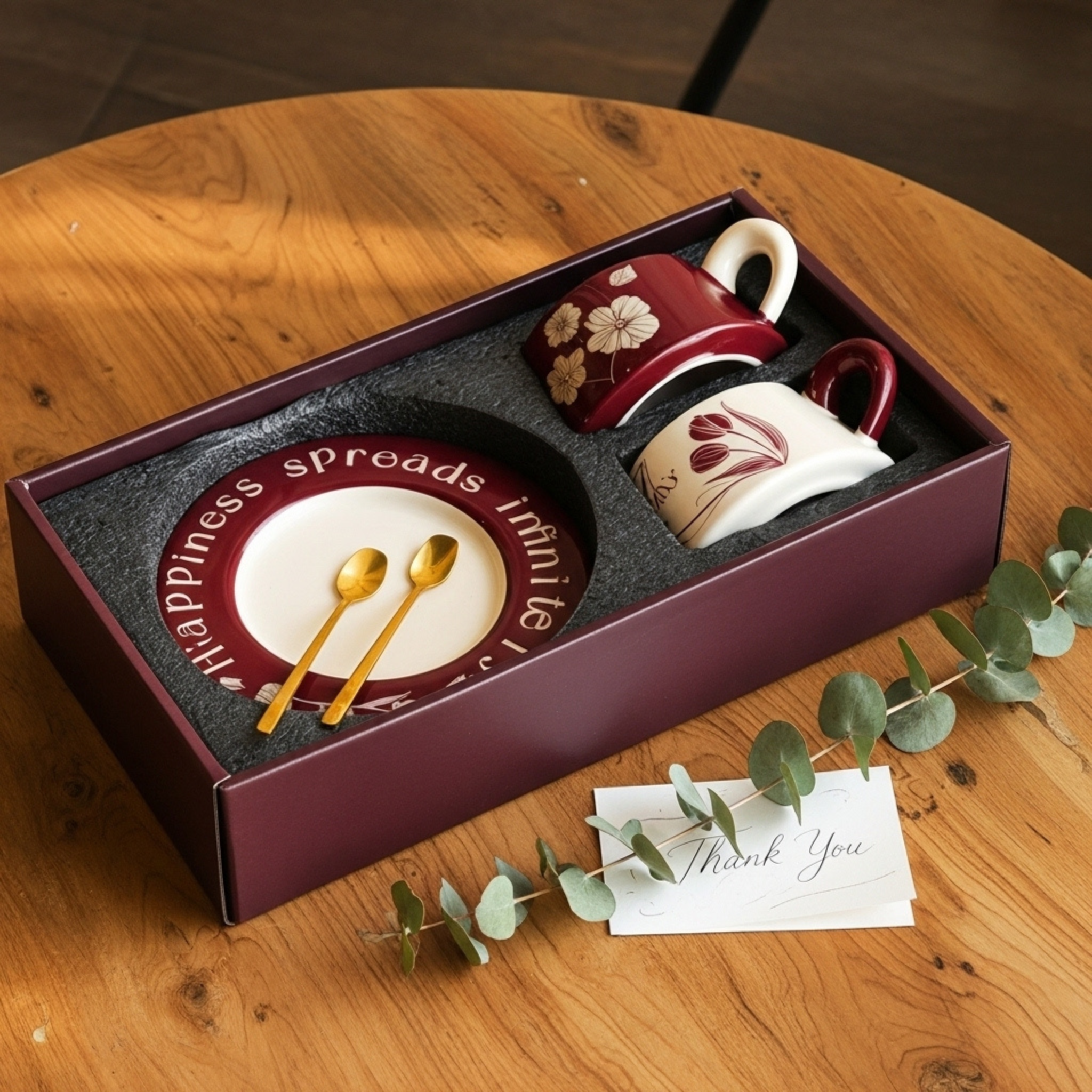 Coffret Cadeau Mugs Tunisie – Duo Céramique Premium