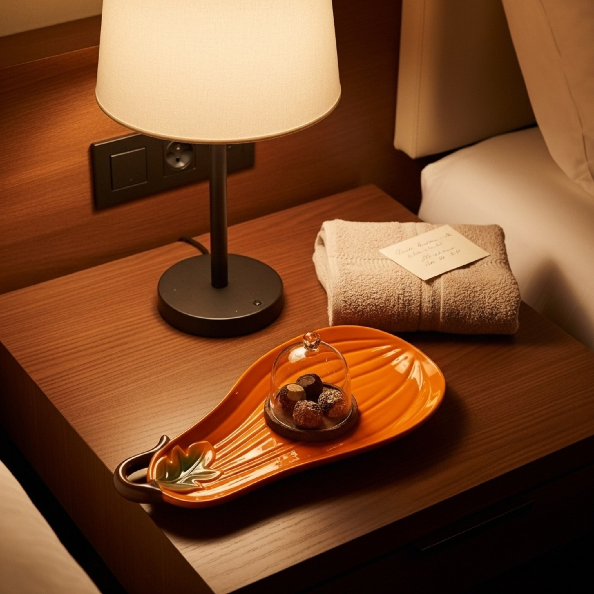 Assiette Citrouille en Céramique – Cadeau Fin d’Année Tunisie