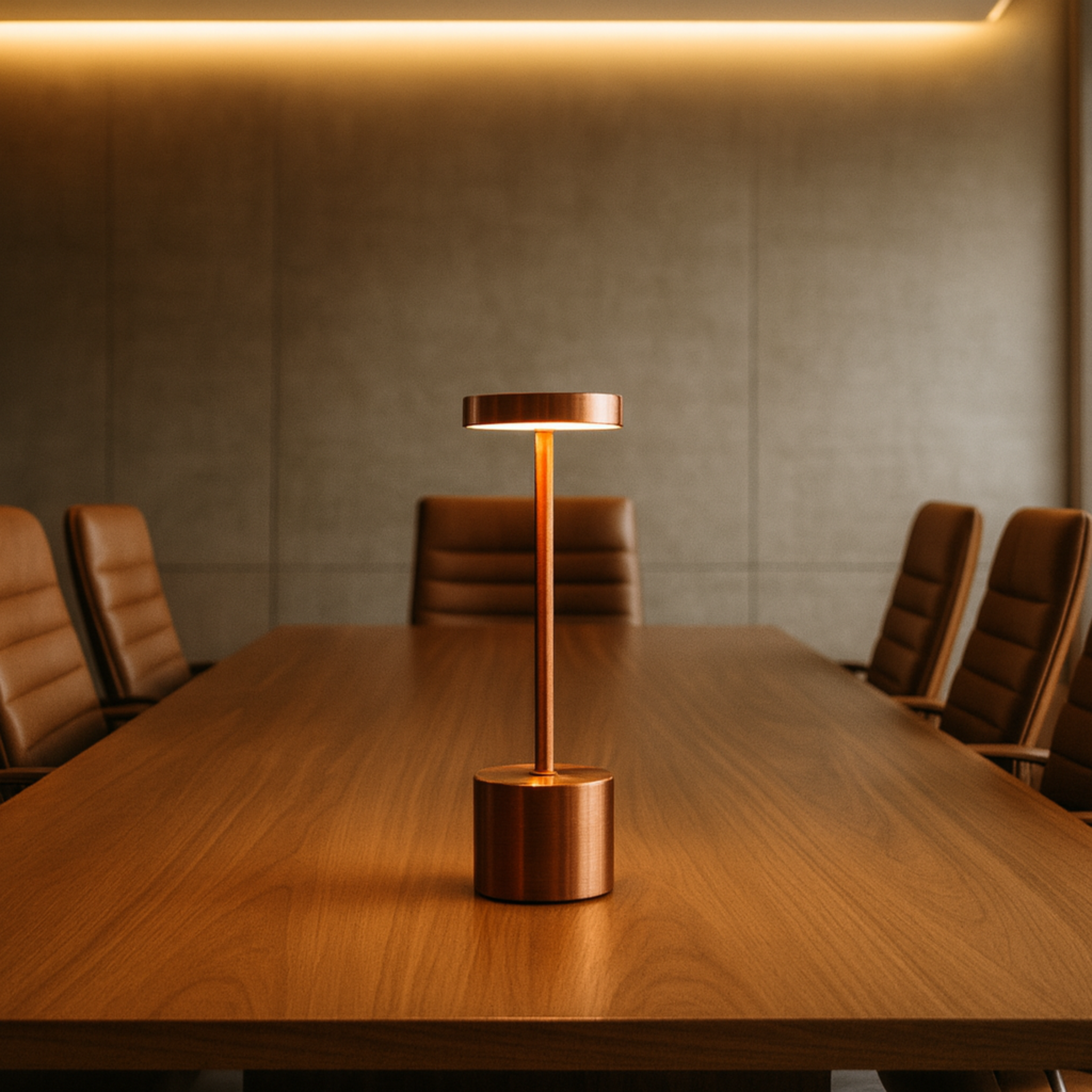 Lampe LED de Bureau Cuivrée – Design Minimaliste Haut de Gamme