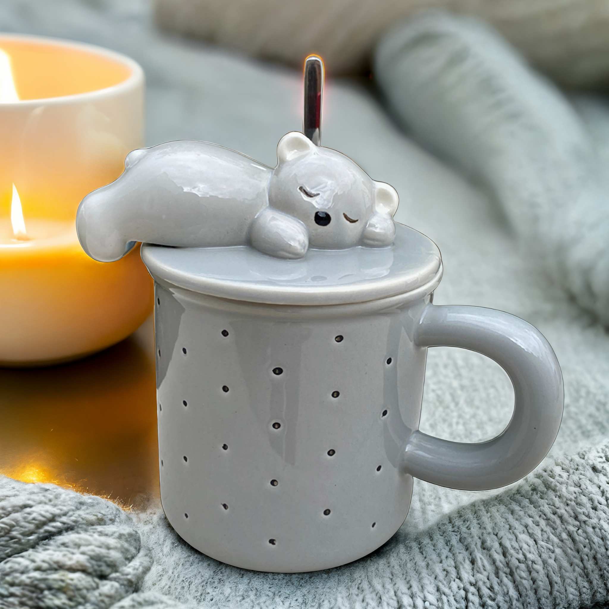 Mug Ours Endormi | Design Unique et Relaxant | Fiolla Home