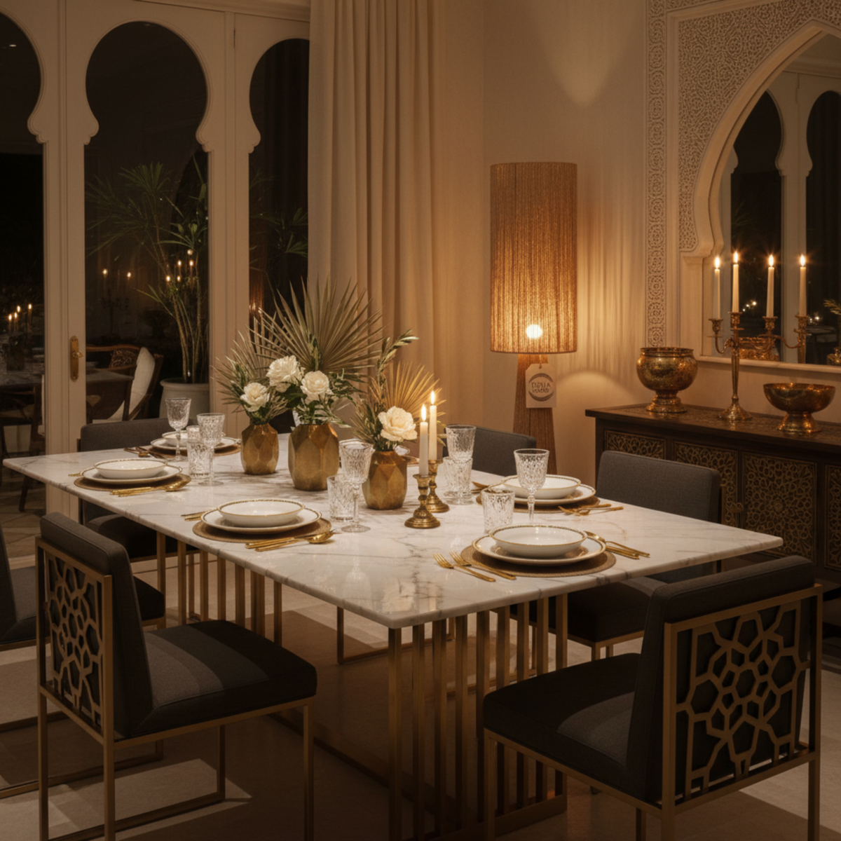 Lampadaire "OASIS" par Fiolla Home – Luminaire Artisanal Luxe Tunisie