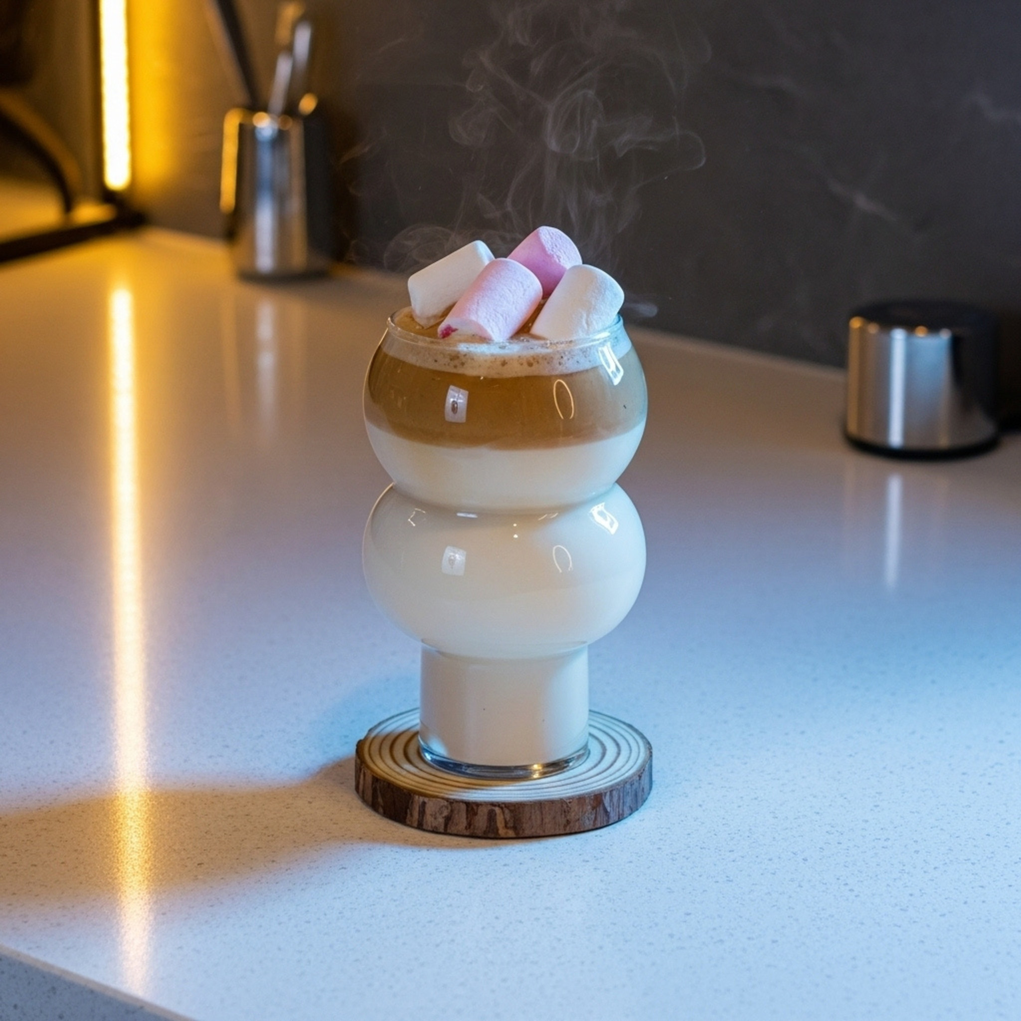 Mug en Verre Triple-Bulle – Café Gourmand Tunisie | Fiolla Home