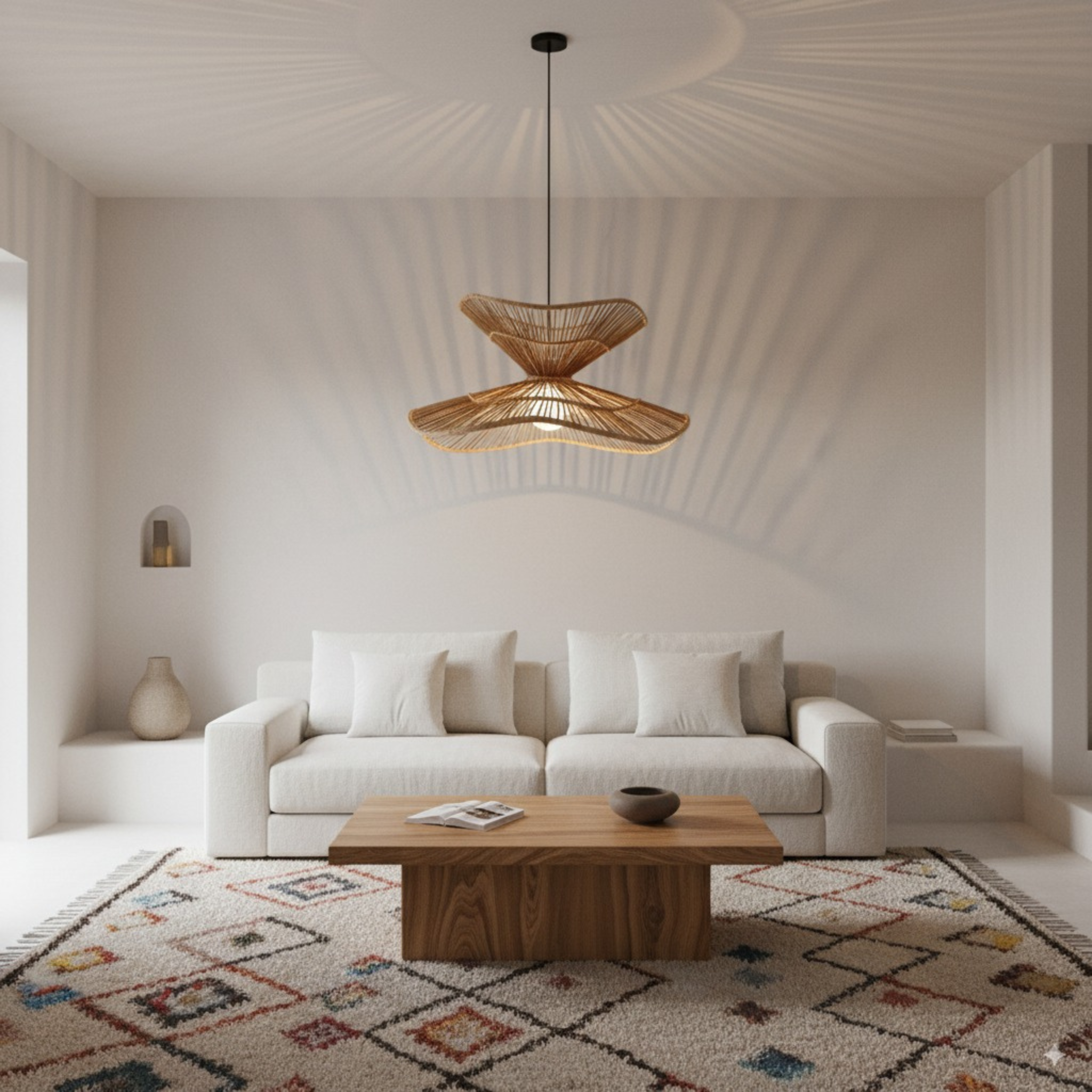 Lustre palmier Tunisie | Boho artisanal handmade | Fiolla Home