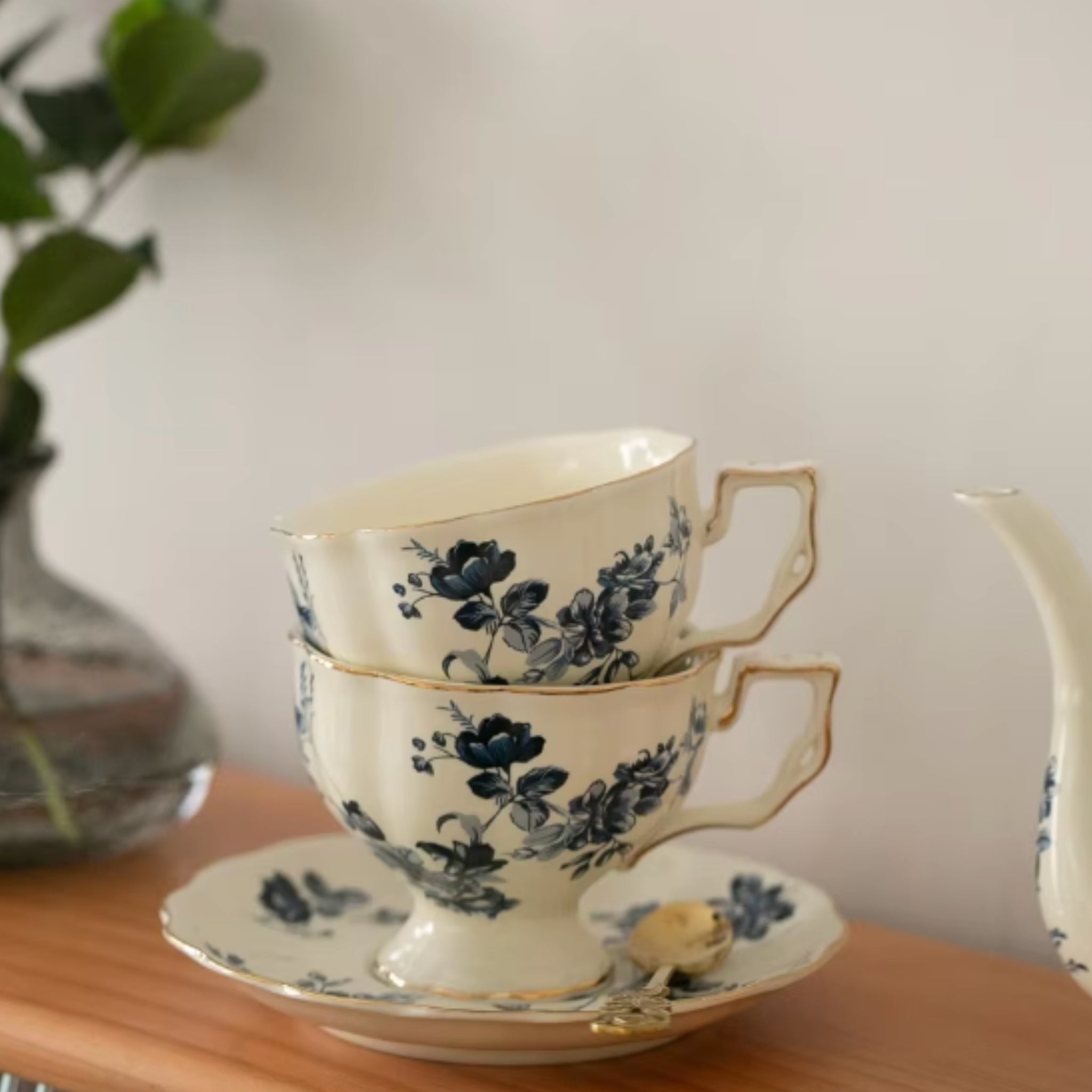 Service à Café au Lait en Porcelaine | Set Complet Tunisie | Fiolla Home