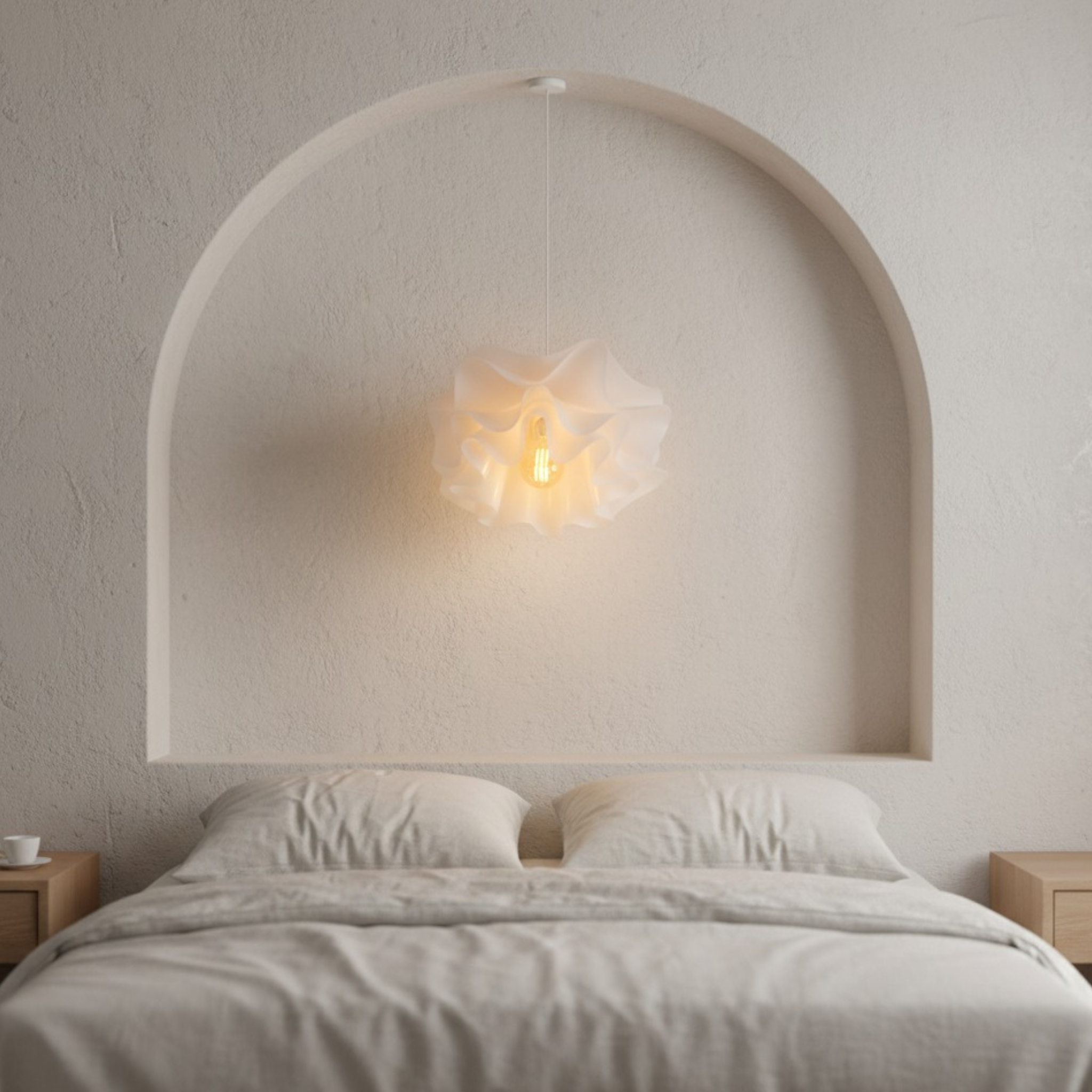 Lustre nuage Tunisie | Suspension design lumière chaude | Fiolla Home