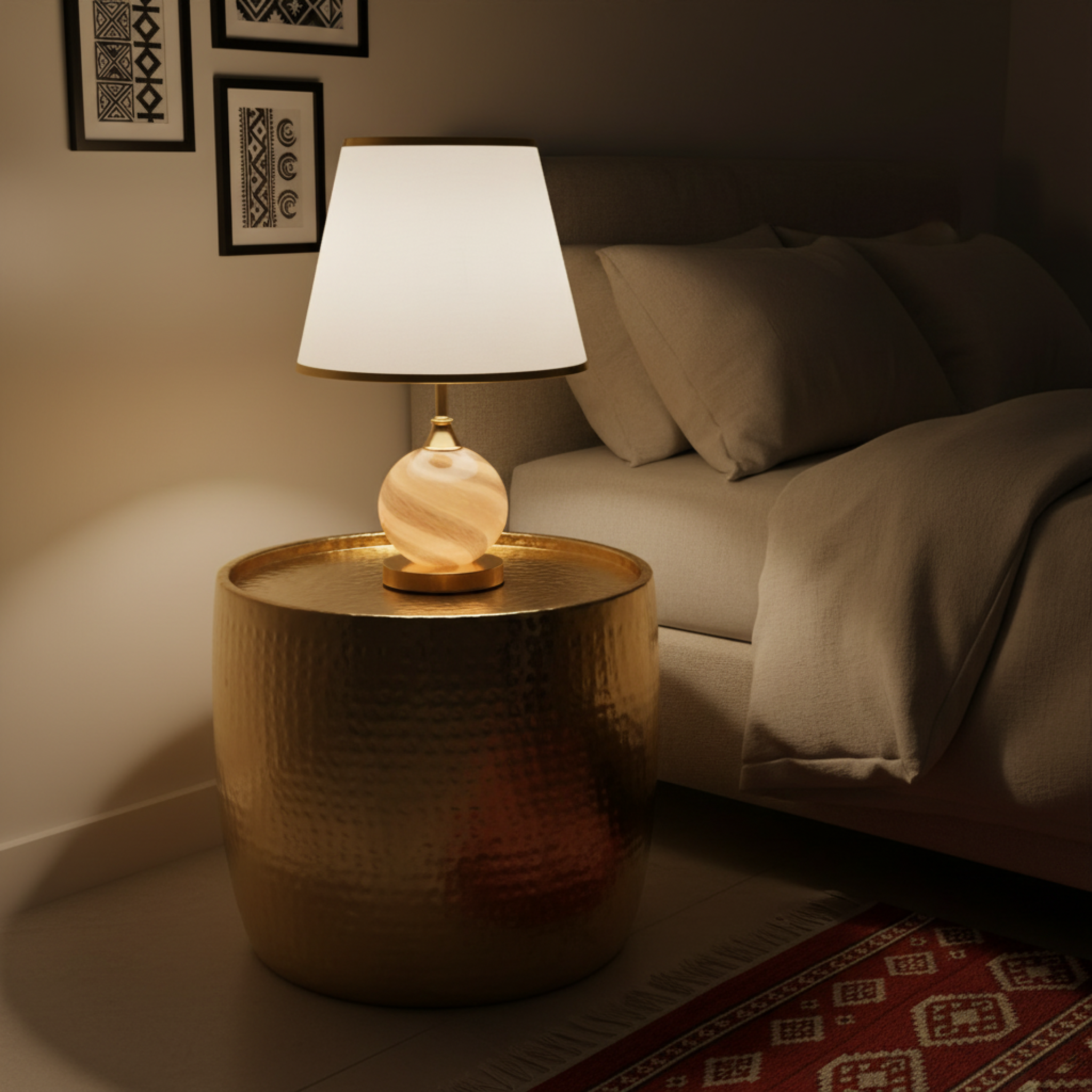 Lampe de Table "Noor" – Veilleuse Ambiance Méditerranéenne