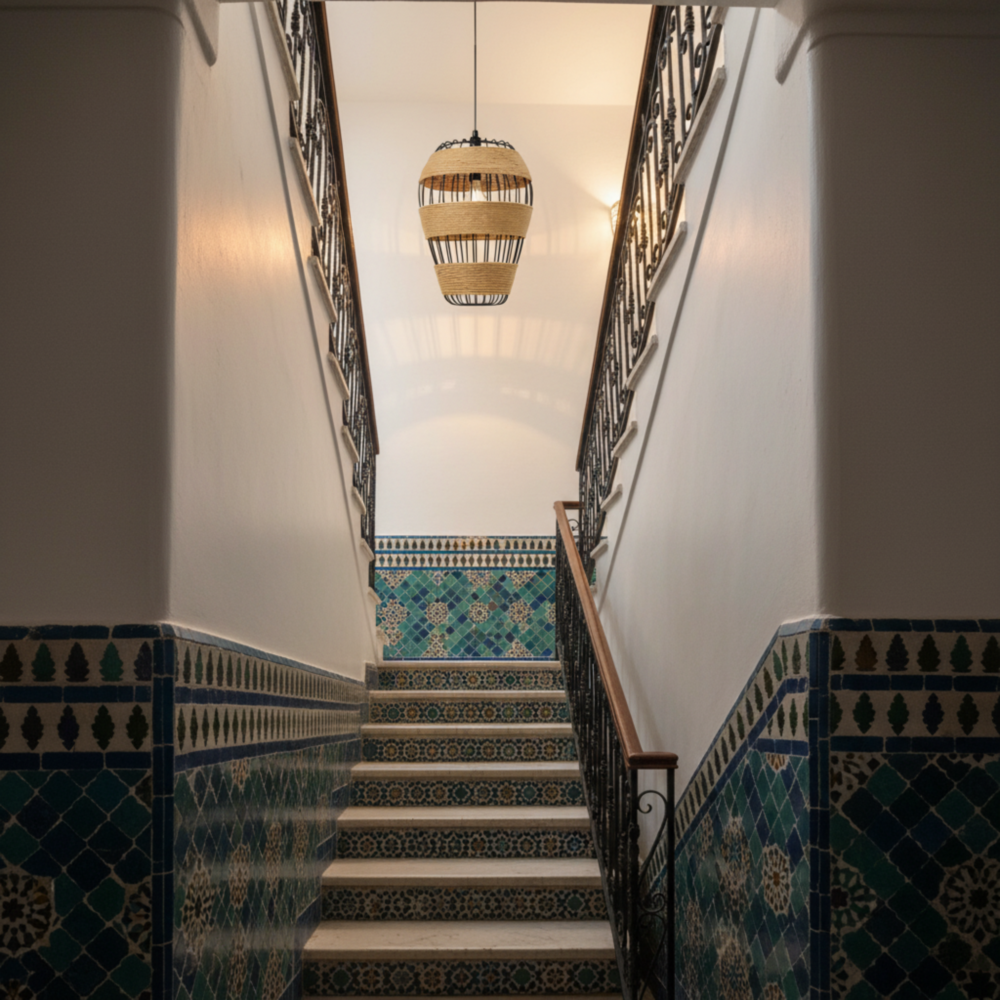 Suspension Luminaire Corde Tressée | Design Artisanal | Tunisie