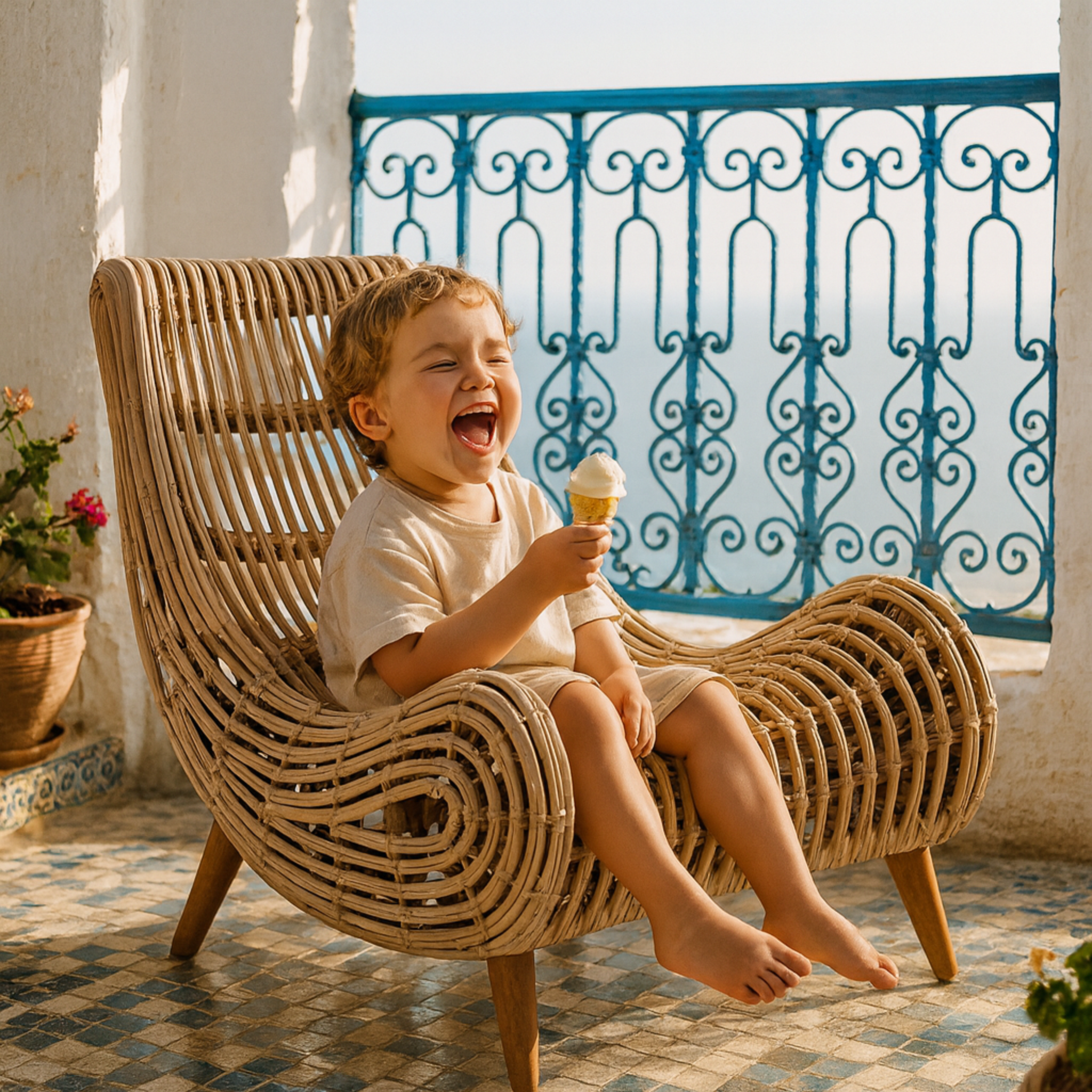 Chaise Longue en Rotin | Mobilier Tendance Tunisie | Fiolla Home