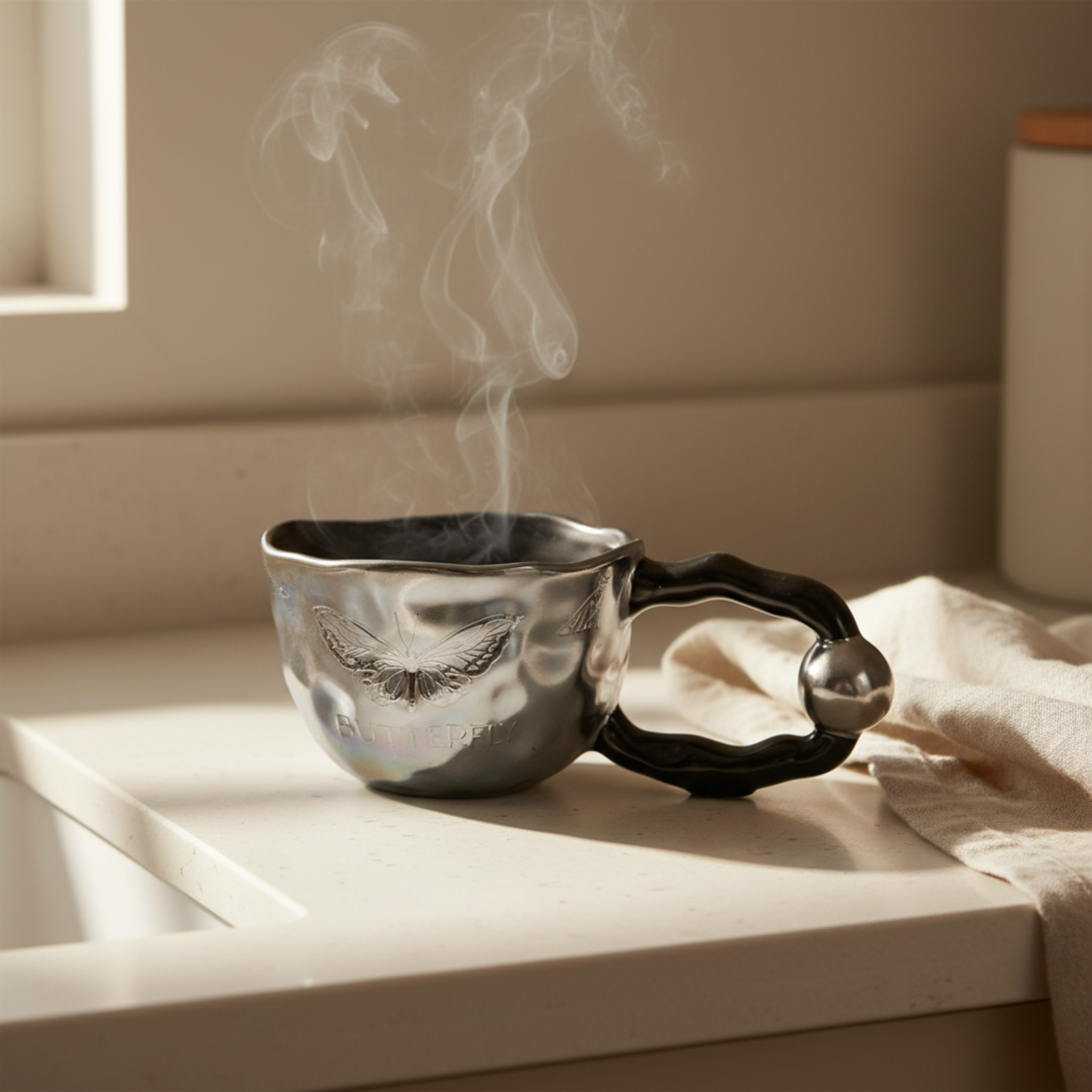 Mug Papillon "Butterfly" Céramique & Anse Design - Tunisie