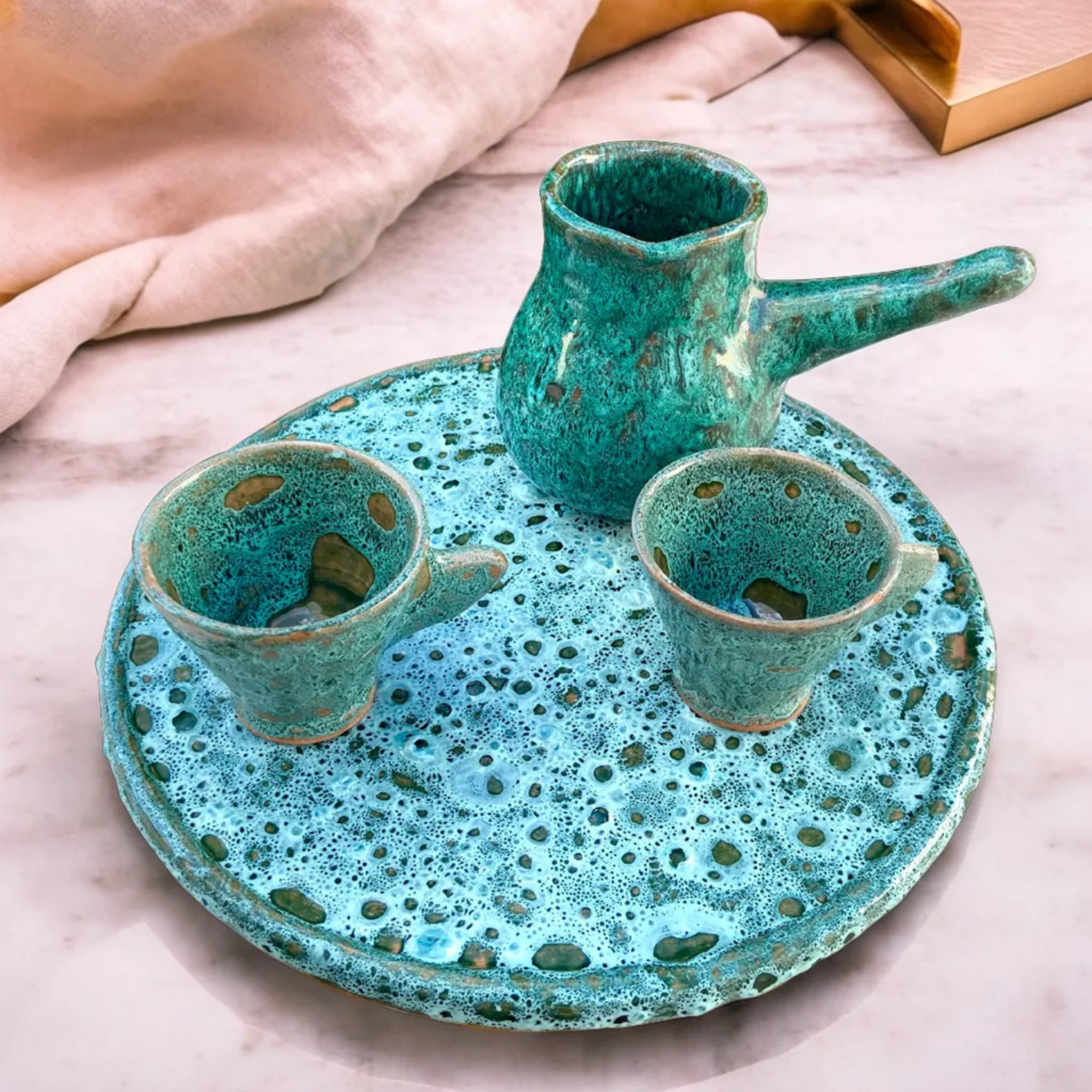 Coffret Thé/Café Artisanat | Cadeau Original et Élégant | Fiolla Home