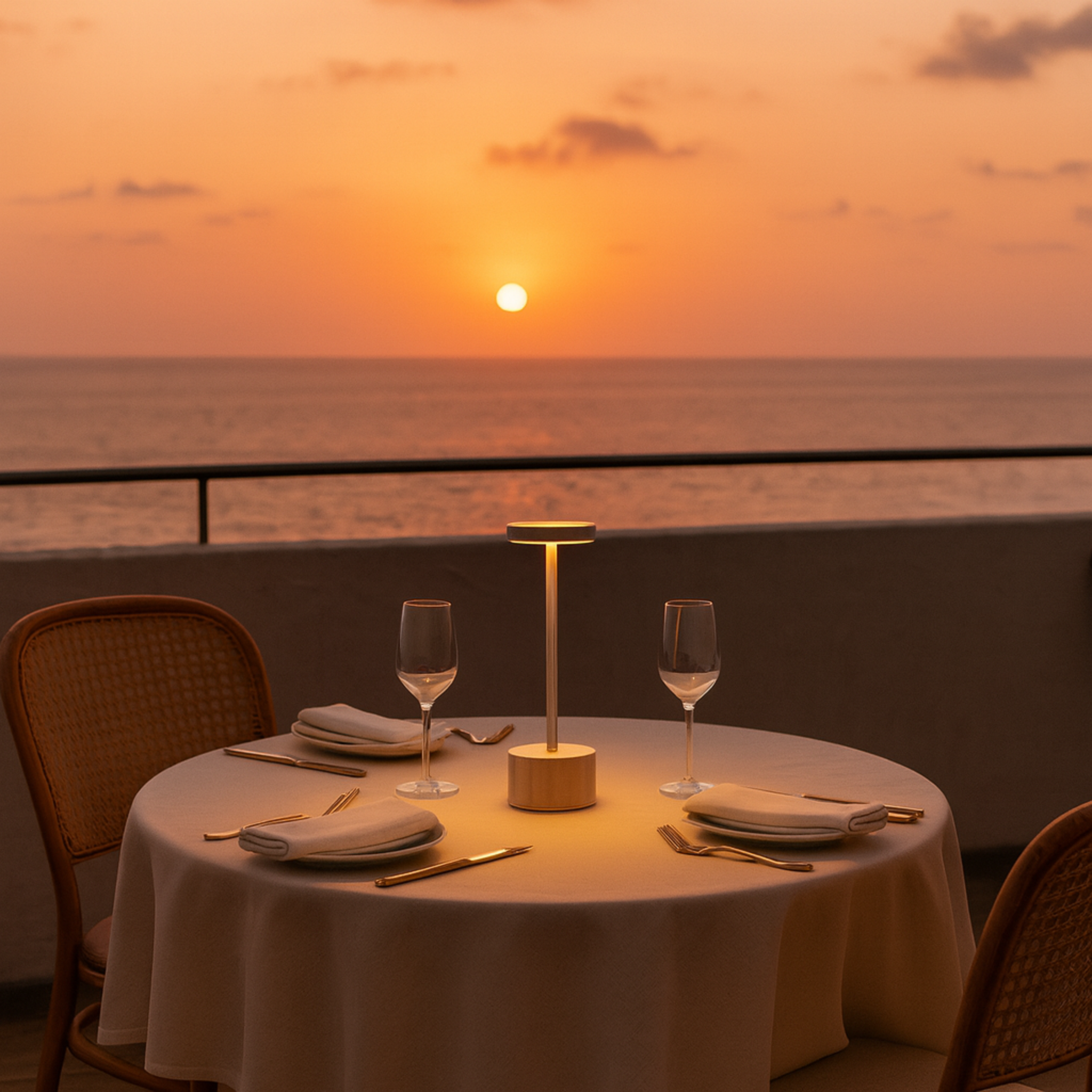 Lampe de Chevet LED Argentée – Design Minimaliste en Métal