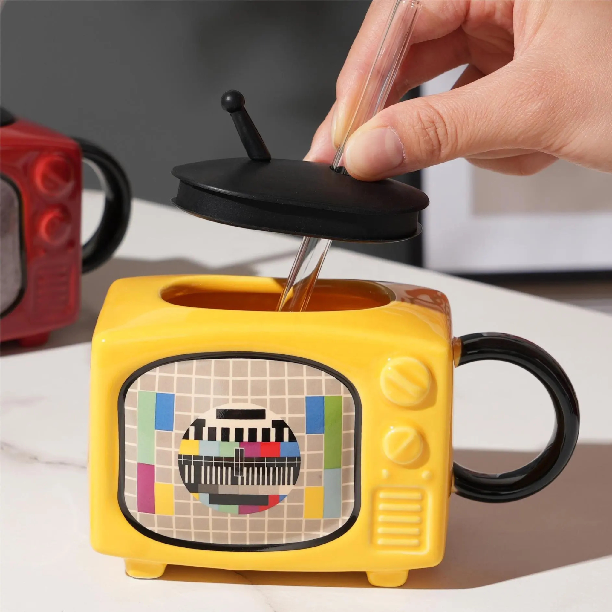 Mug Télé Vintage | Design Rétro et Original | Fiolla Home