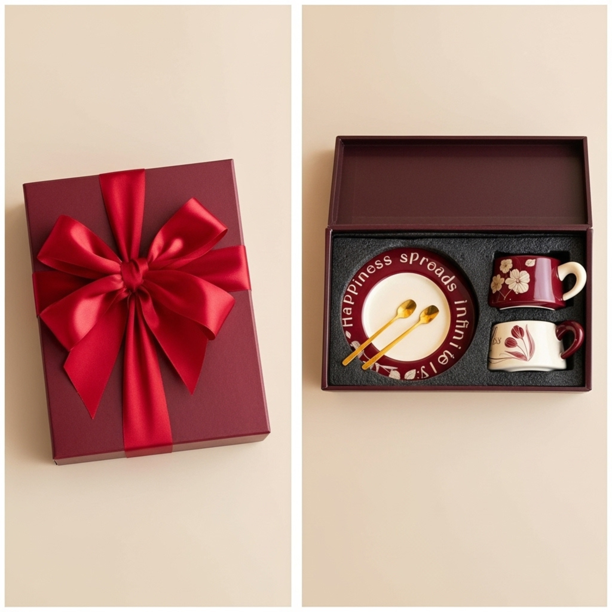 Coffret Cadeau Mugs Tunisie – Duo Céramique Premium