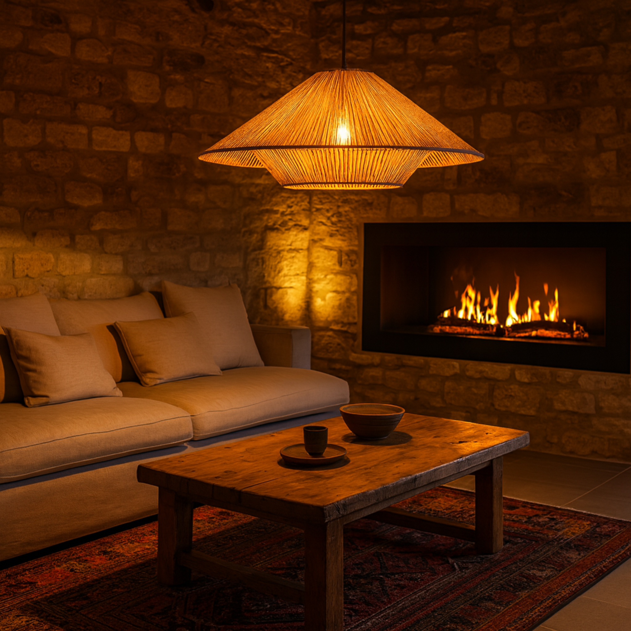 Suspension Design en Jute Tressé | Style Bohème | Tunisie