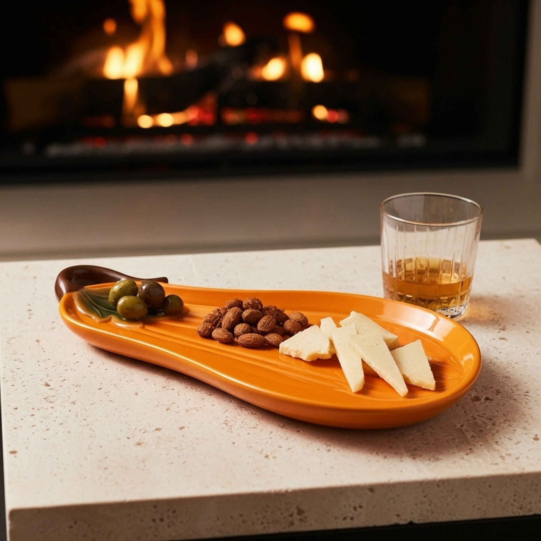 Assiette Citrouille en Céramique – Cadeau Fin d’Année Tunisie